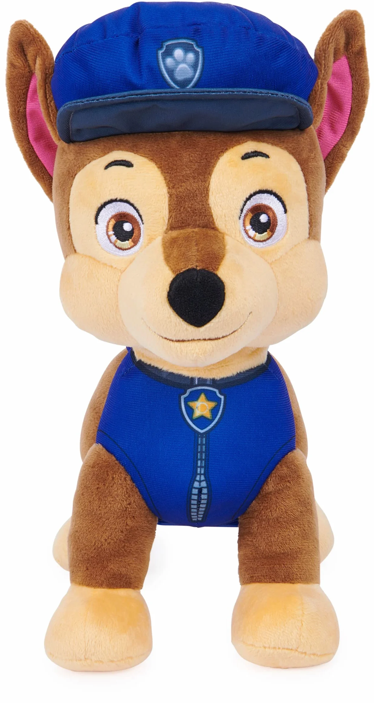 Paw Patrol, Talking Chase - Juguete de Peluche Interactivo de 12 Pulgadas de Alto con Sonidos, Frases y Cola meneando, Animales de Peluche, Juguetes para niños a Partir de 3 años