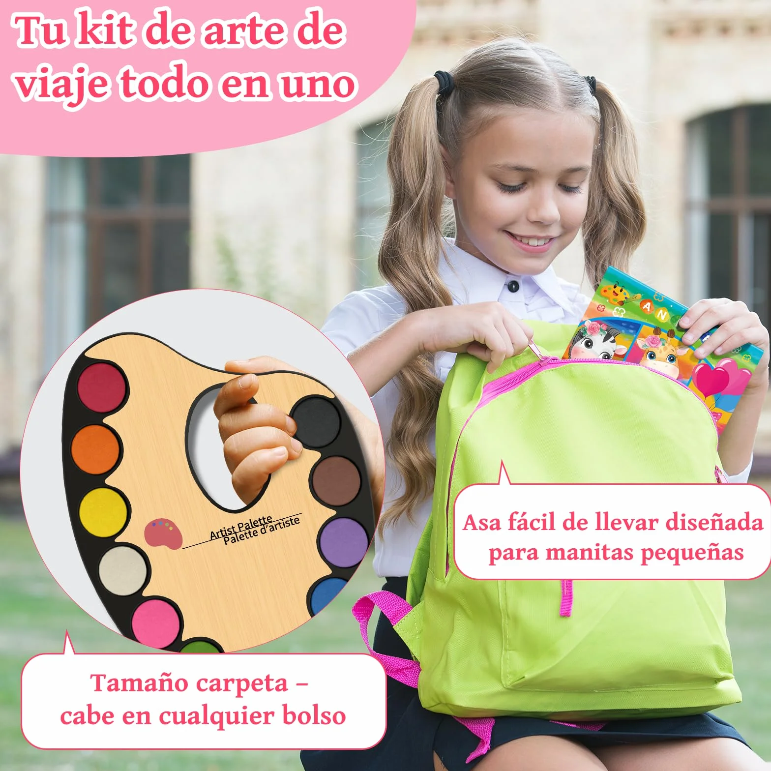 Elfew Pintura con Acuarelas para Ninos de 4 A 8 Anos, Libro para Colorear con Acuarelas, Juego de Acuarelas, Regalos para Niñas y Niños