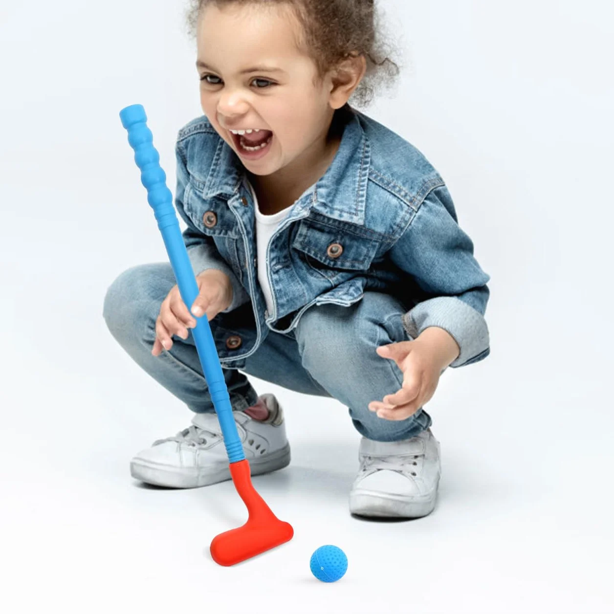 HEMOTON Juego de golf para niños pequeños, maletín de golf para niños, juguete deportivo – Juego de palos de golf para interior y exterior para niños y niñas 2, 3, 4, 5 años