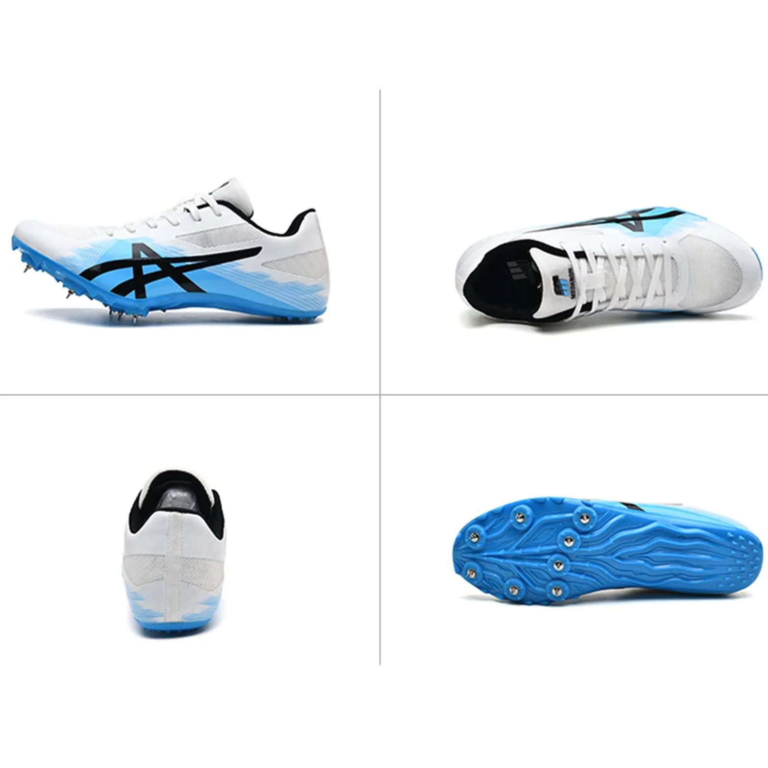 Zapatillas de Clavos para Atletismo Ligero Running Salto Largo Training