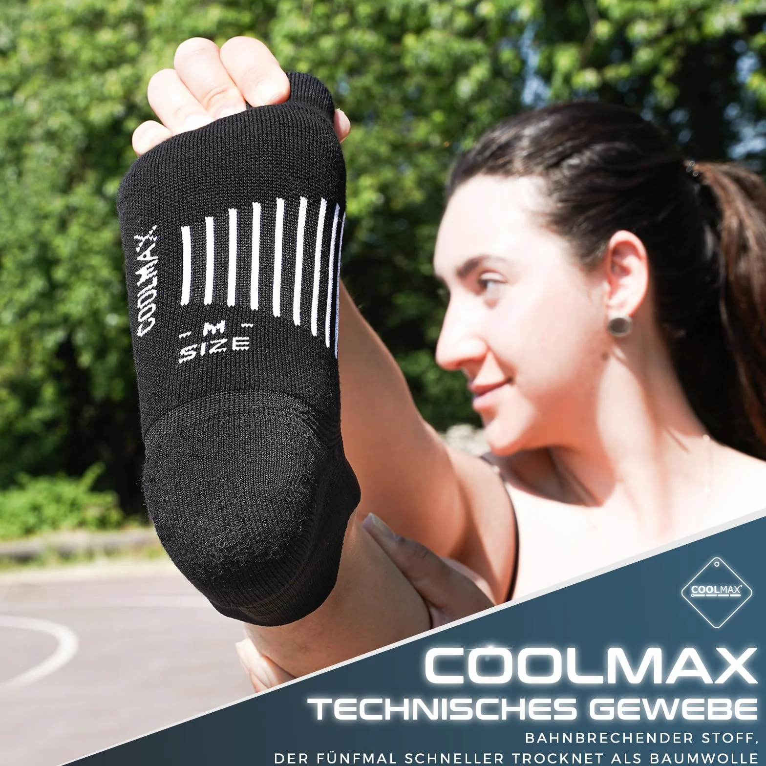 Calcetines Tobilleros Compresión Coolmax Antiampollas Running Hombre 3 Pares