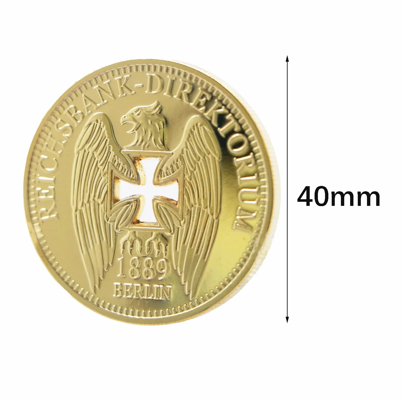Moneda Conmemorativa Hueca Alemana, Moneda Conmemorativa de águila Cruzada, Monedas Coleccionables, Artesanías Retro