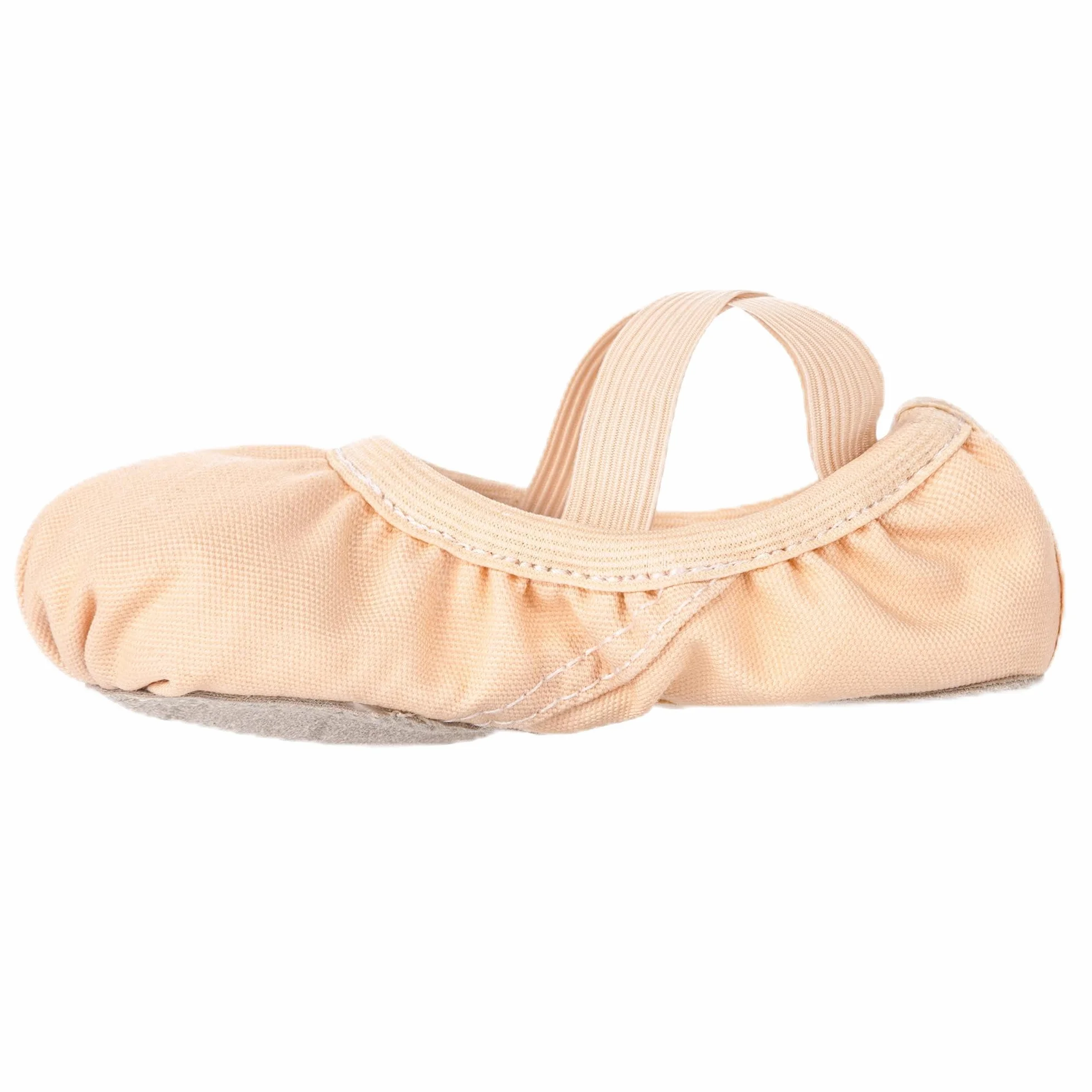 Zapatos de Ballet para Niñas de Lona con Suela de Cuero Dividida