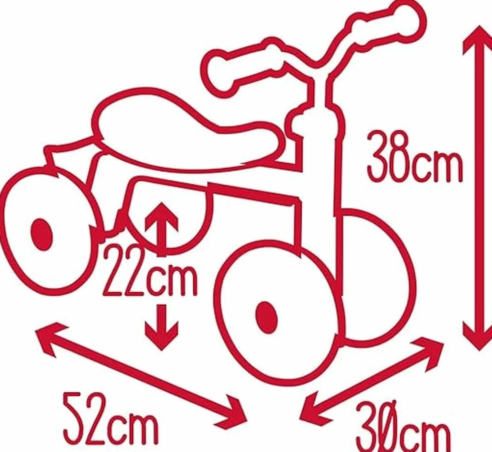 Smoby correpasillos Rookie Rojo de Cuatro Ruedas (721400)
