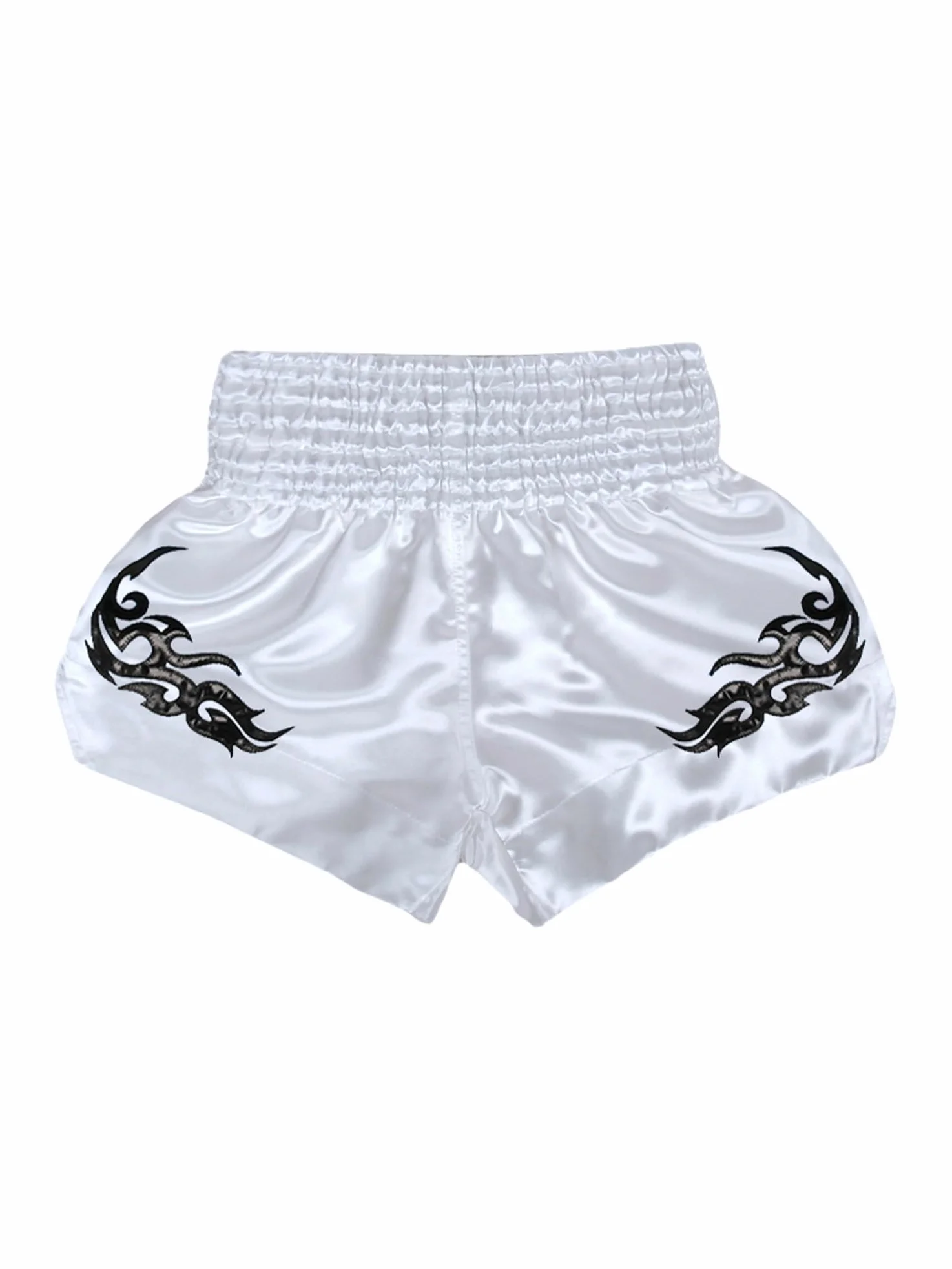 Pantalones Cortos de Muay Thai para Niños Cintura Elástica Boxeo Kickboxing MMA