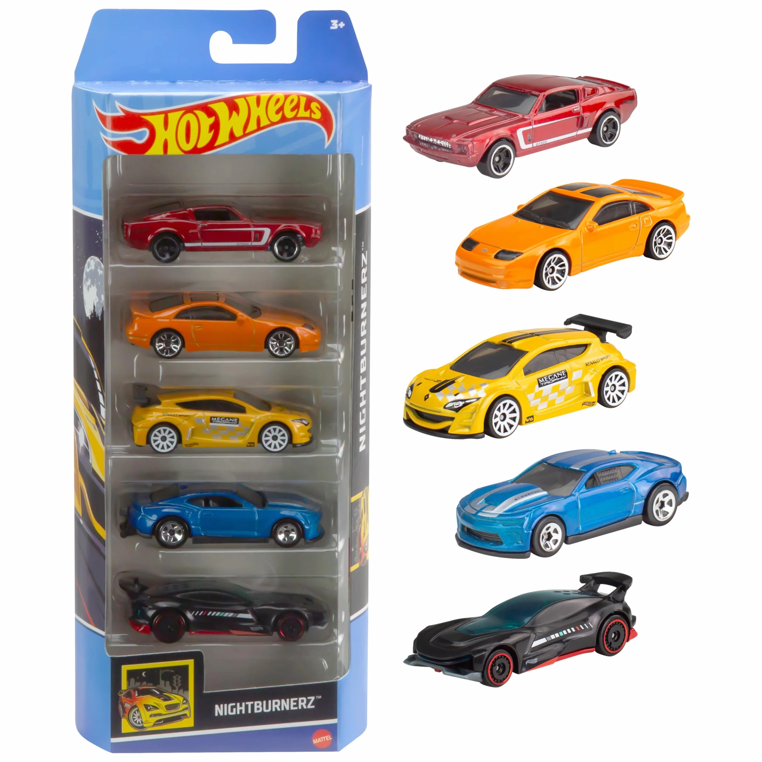 Hot Wheels - Paquete de 5 autos a escala 1:64, regalo para coleccionistas y niños a partir de 3 años (los estilos pueden variar), 01806