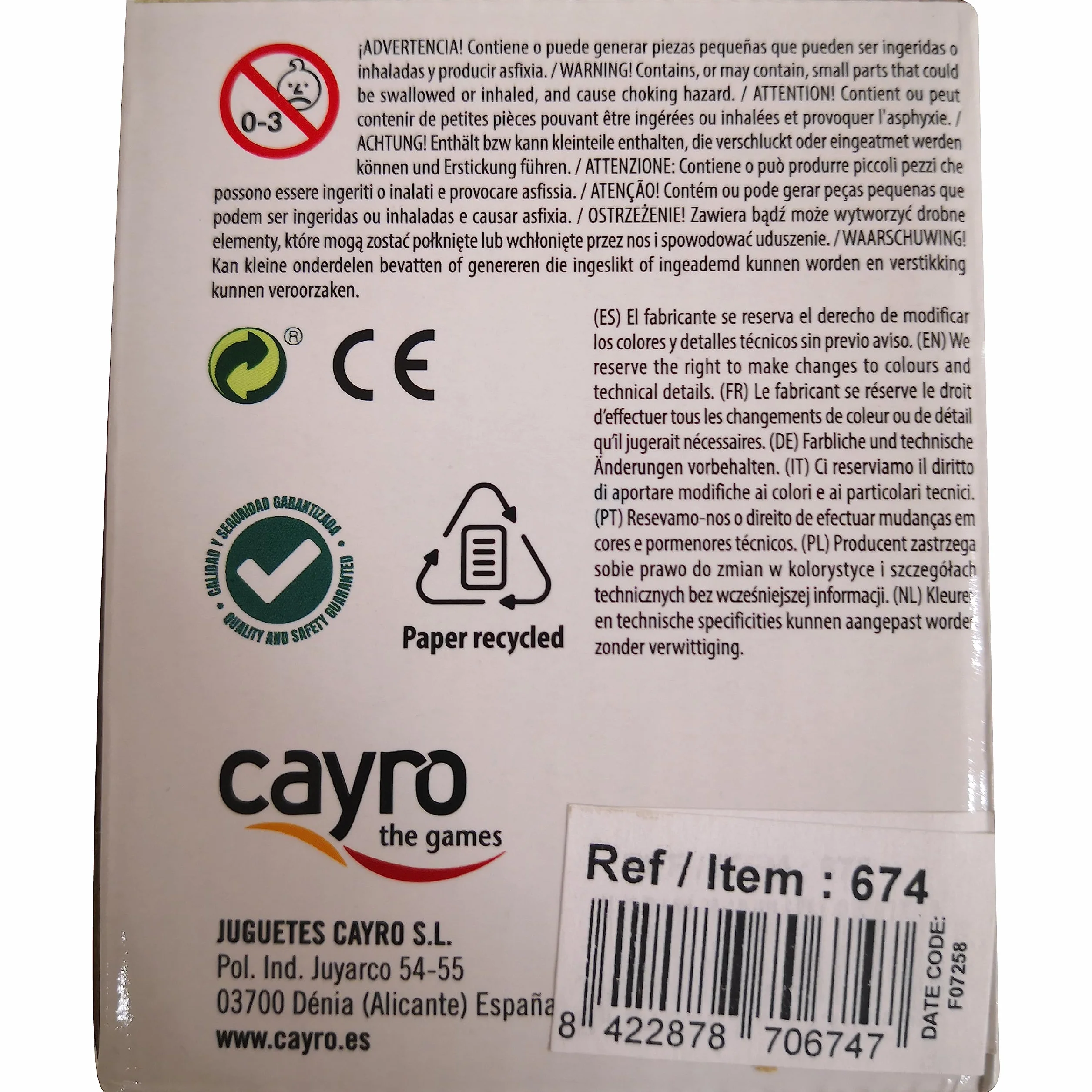 Cayro - Juego Dados Póker - Cubilete + 5 Dados de Póker - Cubilete de Cuero Forrado en Interior - Juego de Mesa Adultos - Ideal para Regalar - Jugar en Familia