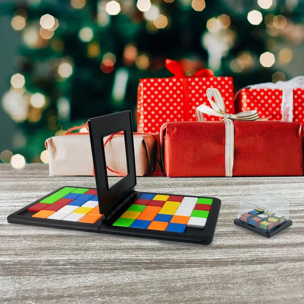 Juegos de Mesa niños,Juego de Mesa de Secuencia Lógica,Juegos de Estrategia para 2 Jugadores,Magic Block Game,Juego Educativo para Niños,Juguetes Niños 8 años +