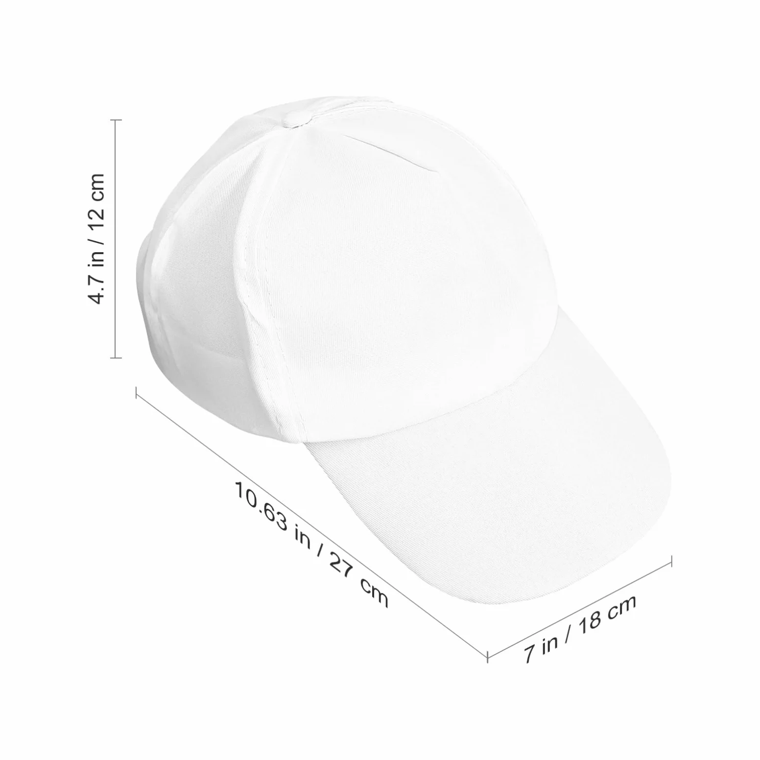 TOYANDONA 10 Gorras de Béisbol en White para Niños, para Pintar, con Visera, para Manualidades, Cumpleaños de Niños Pequeños, Sombreros de Sol para