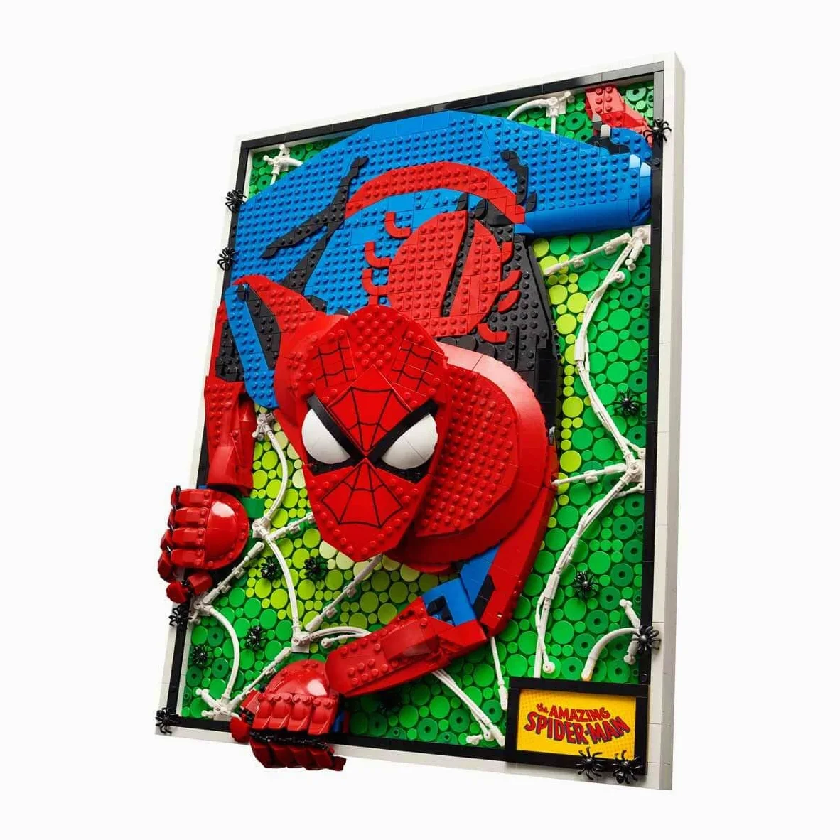 LEGO Art El Increíble Spider-Man Set Mural 3D, Póster de Lienzo para Construir, Decoración de Súperhéroe para el Hogar, Actividad Creativa, Regalo de Cómic para Adolescentes y Adultos 31209