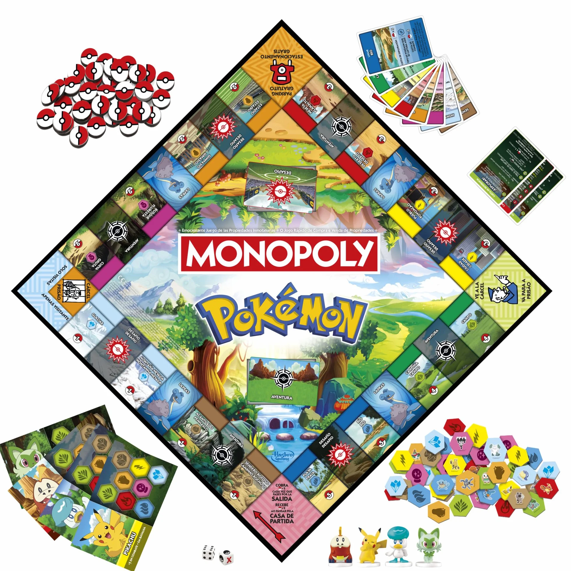 Juego de Mesa Monopoly Edición Pokémon - Versión en español Portugues