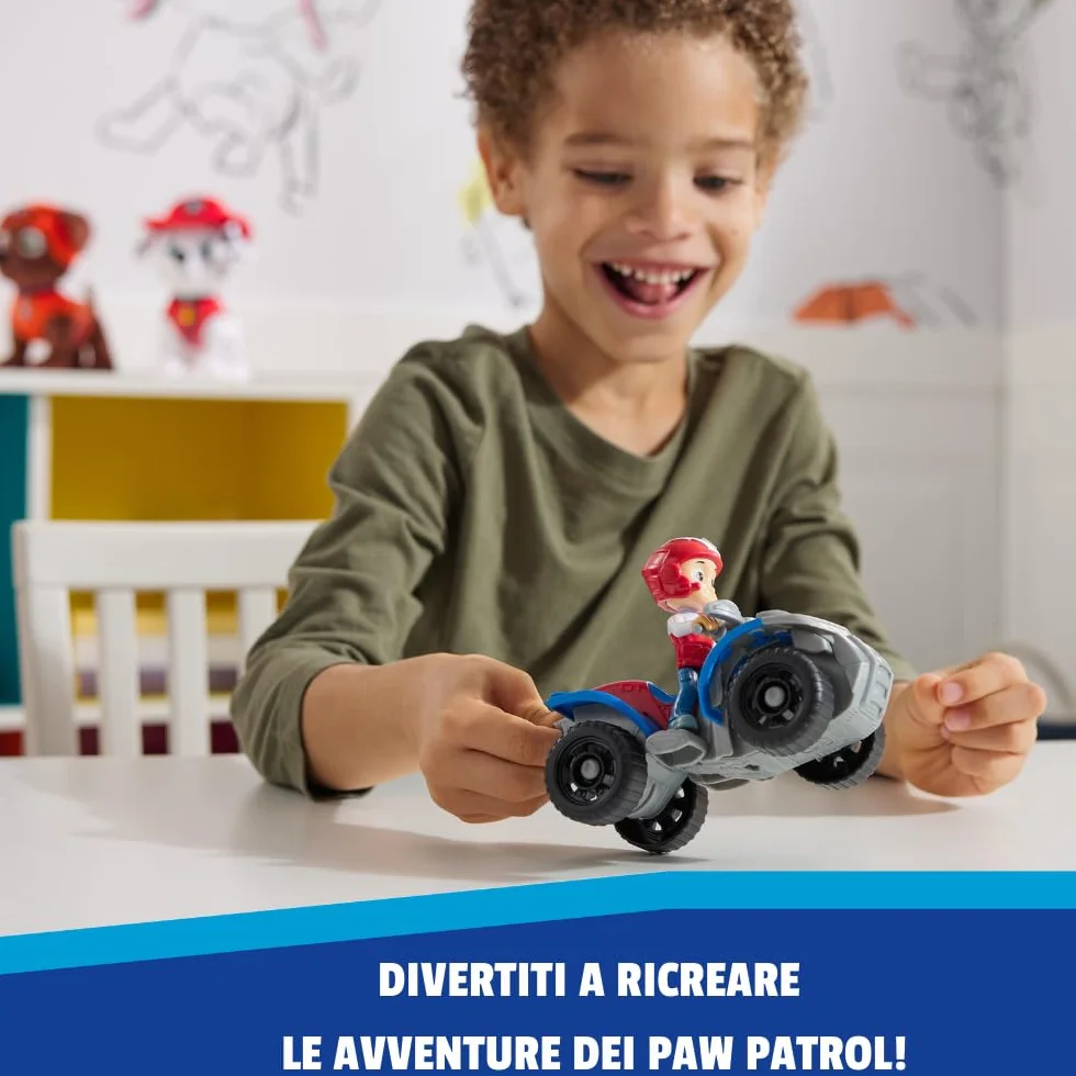 Paw Patrol Patrulla Canina - Moto Juguete Quad de Rescate Y Figura Ryder Juguetes Niños 3 Años + - Regalo Niños 3 Años - Patrulla Canina Juguetes