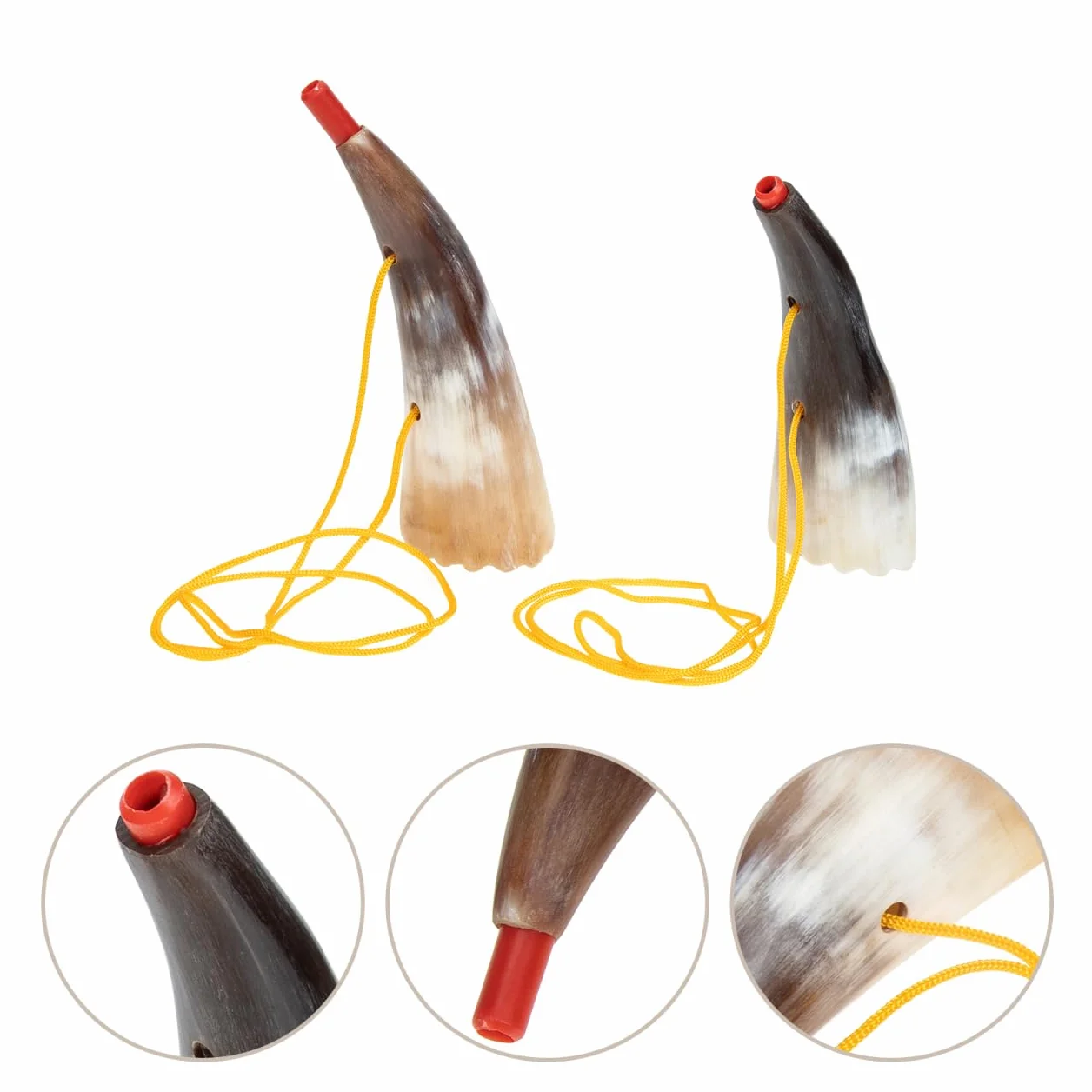 Vaguelly Cuerno Juguete para Niños Trompeta Infantil De Plástico 5.90X2.95X2.44In con Cuerda Portátil para Juegos Al Aire Libre Y Animación De Fiesta Sonido Nítido