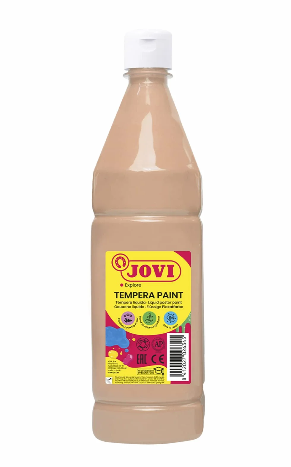 Jovi 511 - Témpera líquida | Pintura a base de ingredientes naturales, Fácil de lavar, Sin gluten
