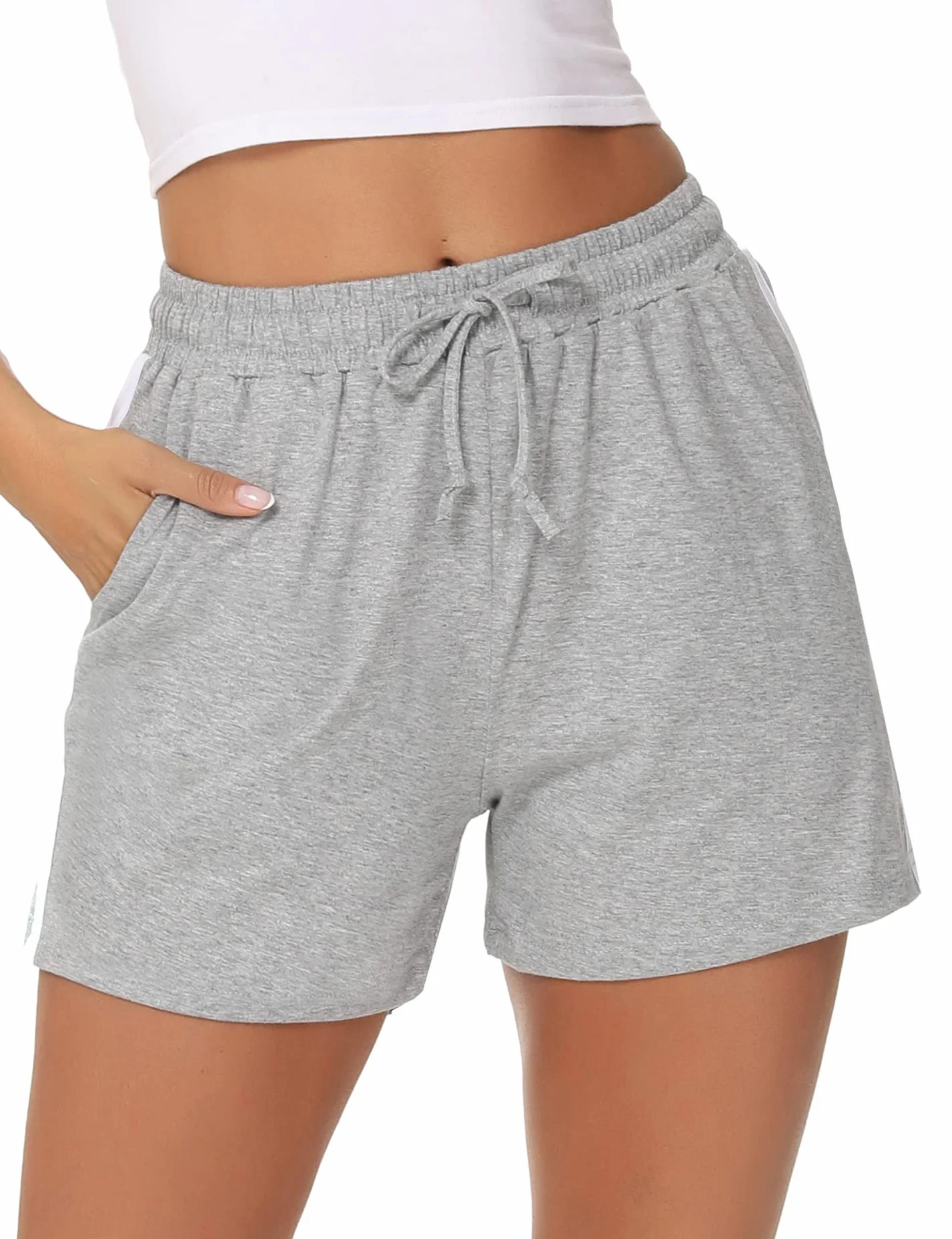 Litherday Shorts Mujer Algodón Pantalones Cortos Deportivos Yoga Fitness Jogging