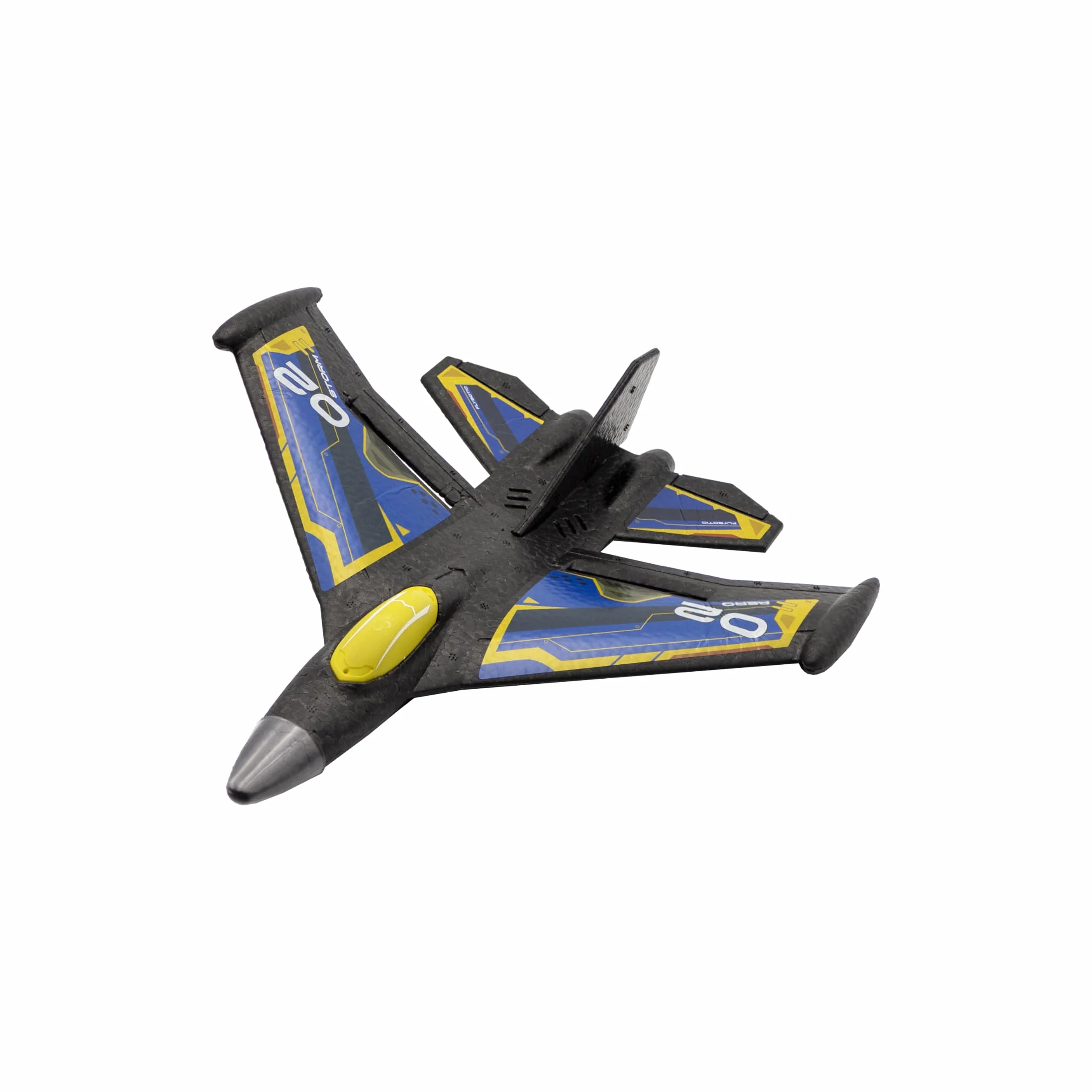 Silverlit- FLYBOTIC-Avión teledirigido Sonic Evo-azul-31cm, 85741, Estilo