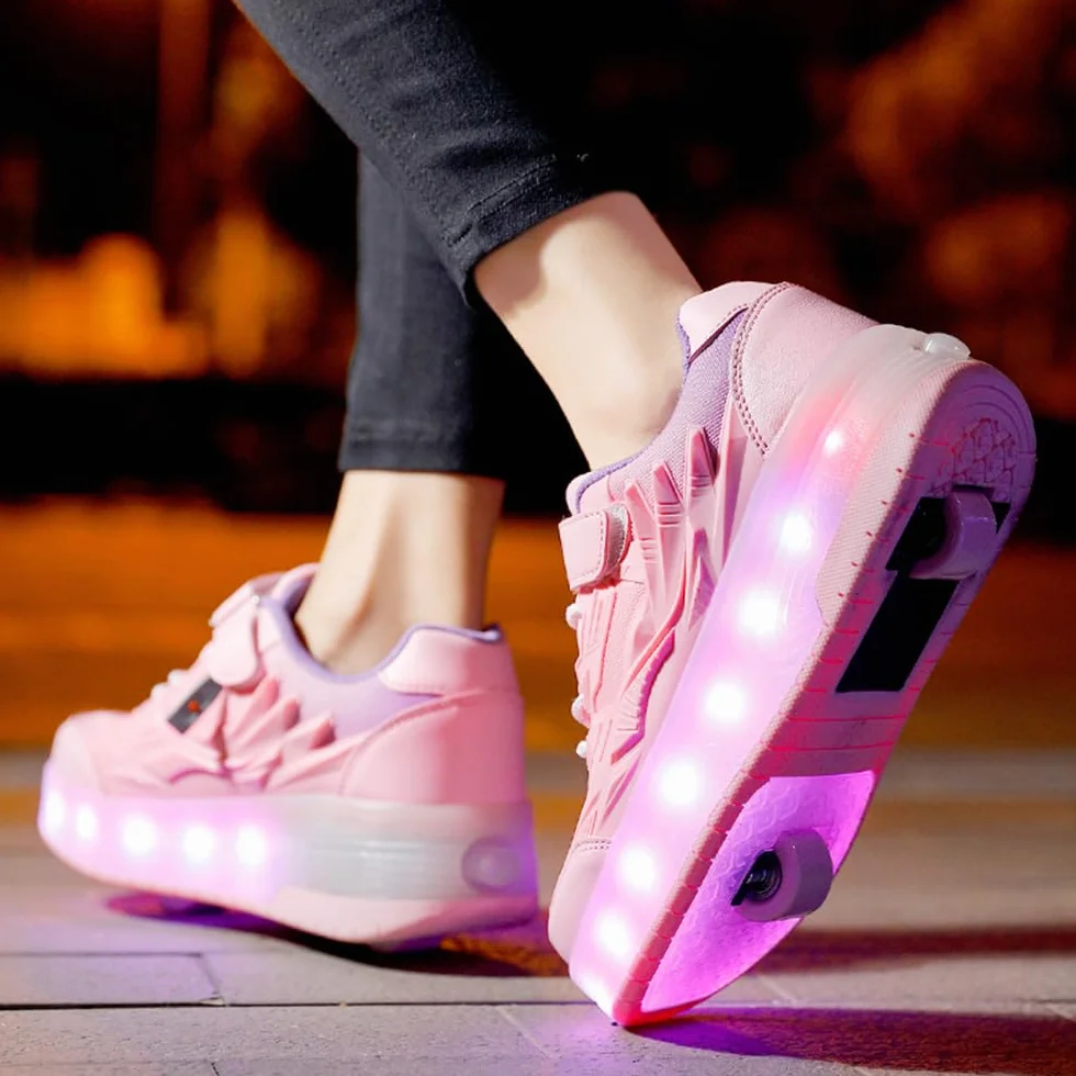 Zapatos con Ruedas Retráctiles para Niña y Niño Patines Deportivos 29-41 EU