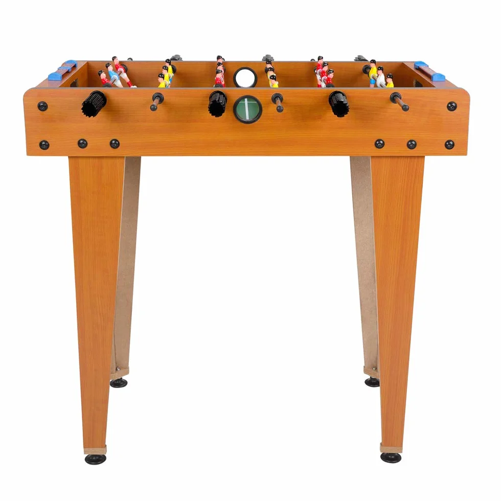 Spielwerk® Futbolín Infantil para Niños, Fútbol, Marcadores Manuales, Futbolines de Madera, Juego de Mesa Interior Exterior, 69x37x62cm, Juguete Interactivo, Mesas de Futbolín