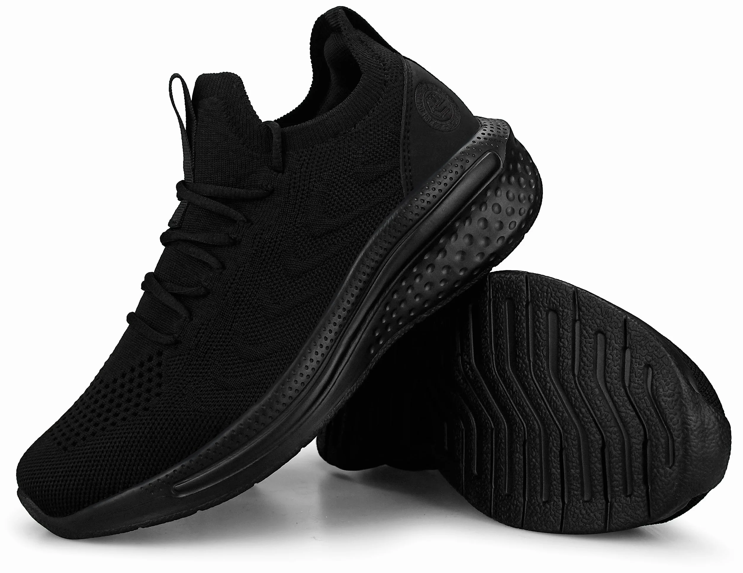 Giniros Zapatillas Mujer Running Deporte Azul Adulto Tacón bajo Puntera redonda Atlético Moda Slip-ins Sneakers Transpirable