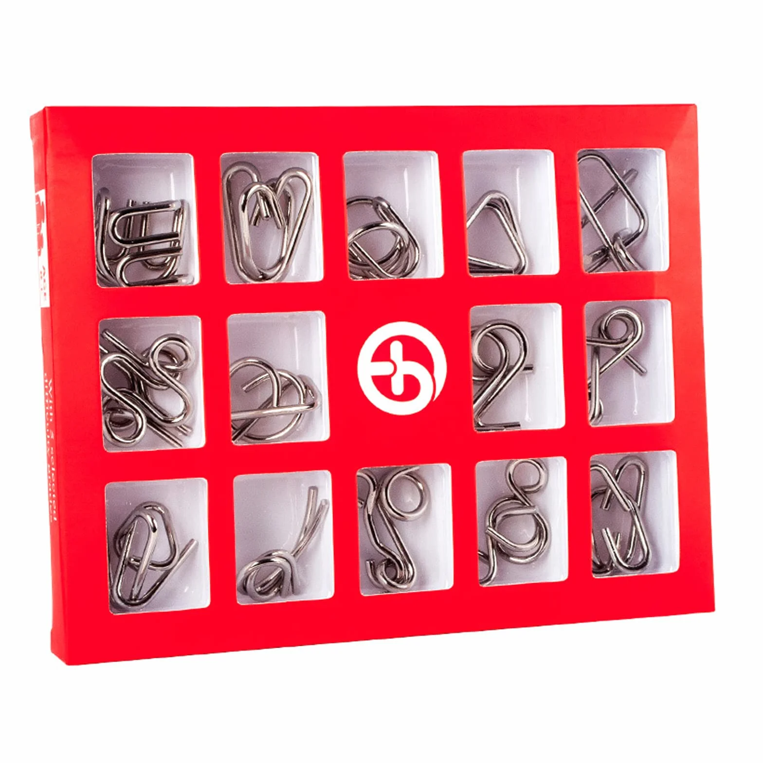 15 Piezas Rompecabezas de Metal, Juegos de Ingenio Rompecabezas Metal Classic Mini IQ Puzzle, Juguetes Inteligencia Educativos Regalo para Adultos Niños Adolescentes