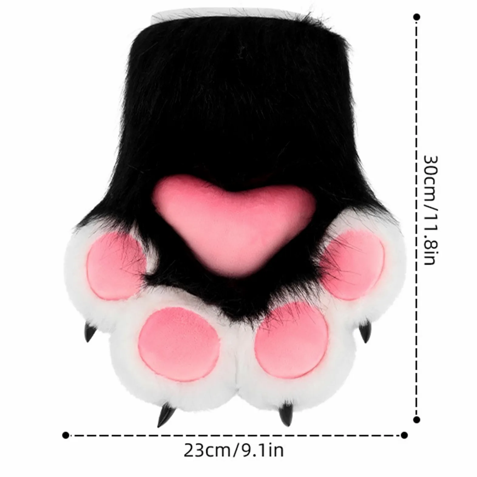 2026 - Guantes de simulación de gato, animal, peludo para llamadas, accesorios para cosplay, uso casual, fiesta, carnaval, accesorios especiales