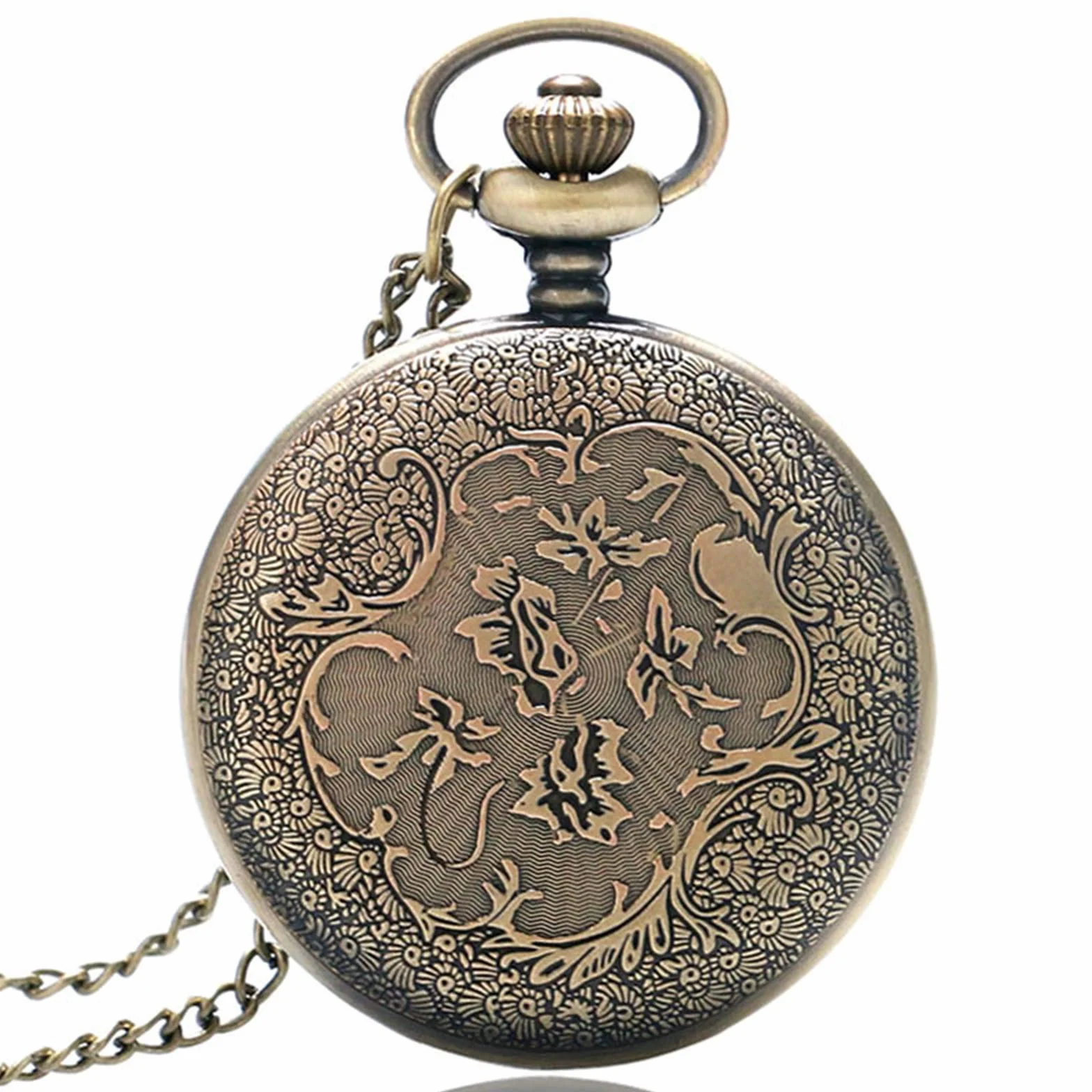 Bronce To My Son Reloj de Bolsillo de Cuarzo Números Romanos Vintage Regalo