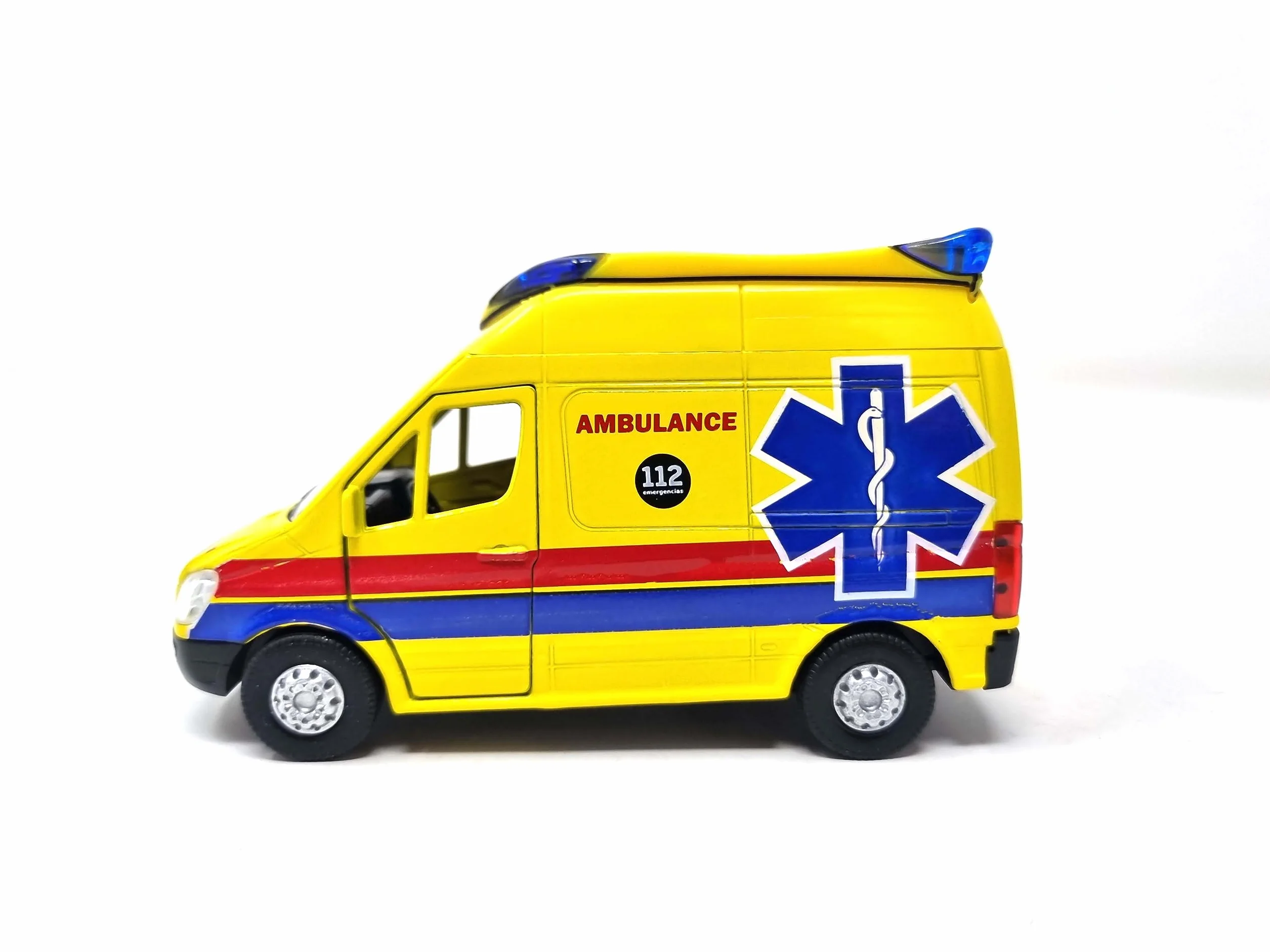 PLAYJOCS GT-8174 Ambulance.Vehículo metálico, Juguete para niños y coleccionistas.