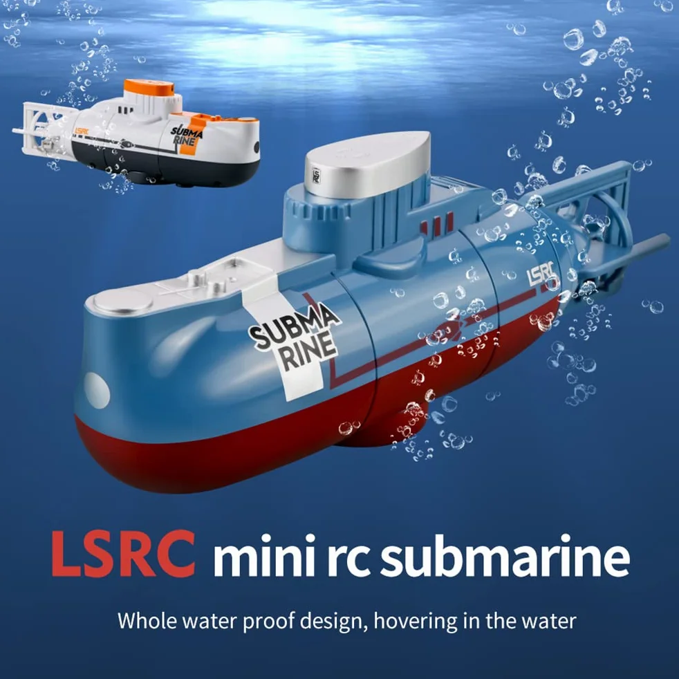Mini Submarino de Juguete RC, 6 Canales de Control Remoto bajo el Agua, Barco de Buceo, Modelo de Juguete eléctrico, Juguete Educativo para niños, Regalo para niños