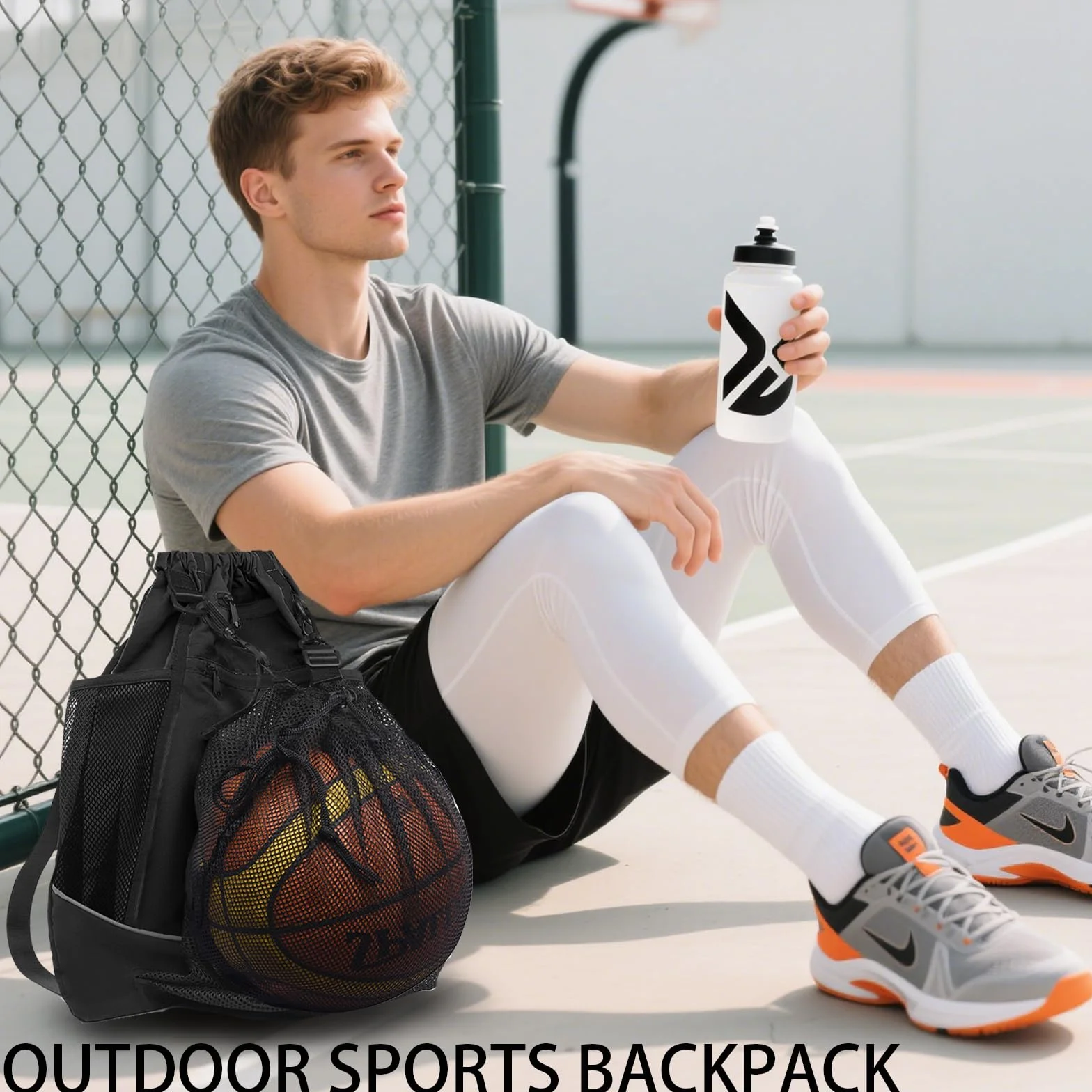 Mochila Deporte Niño, Mochila Deportiva Con Cordón Para Baloncesto, Fútbol, Voleibol