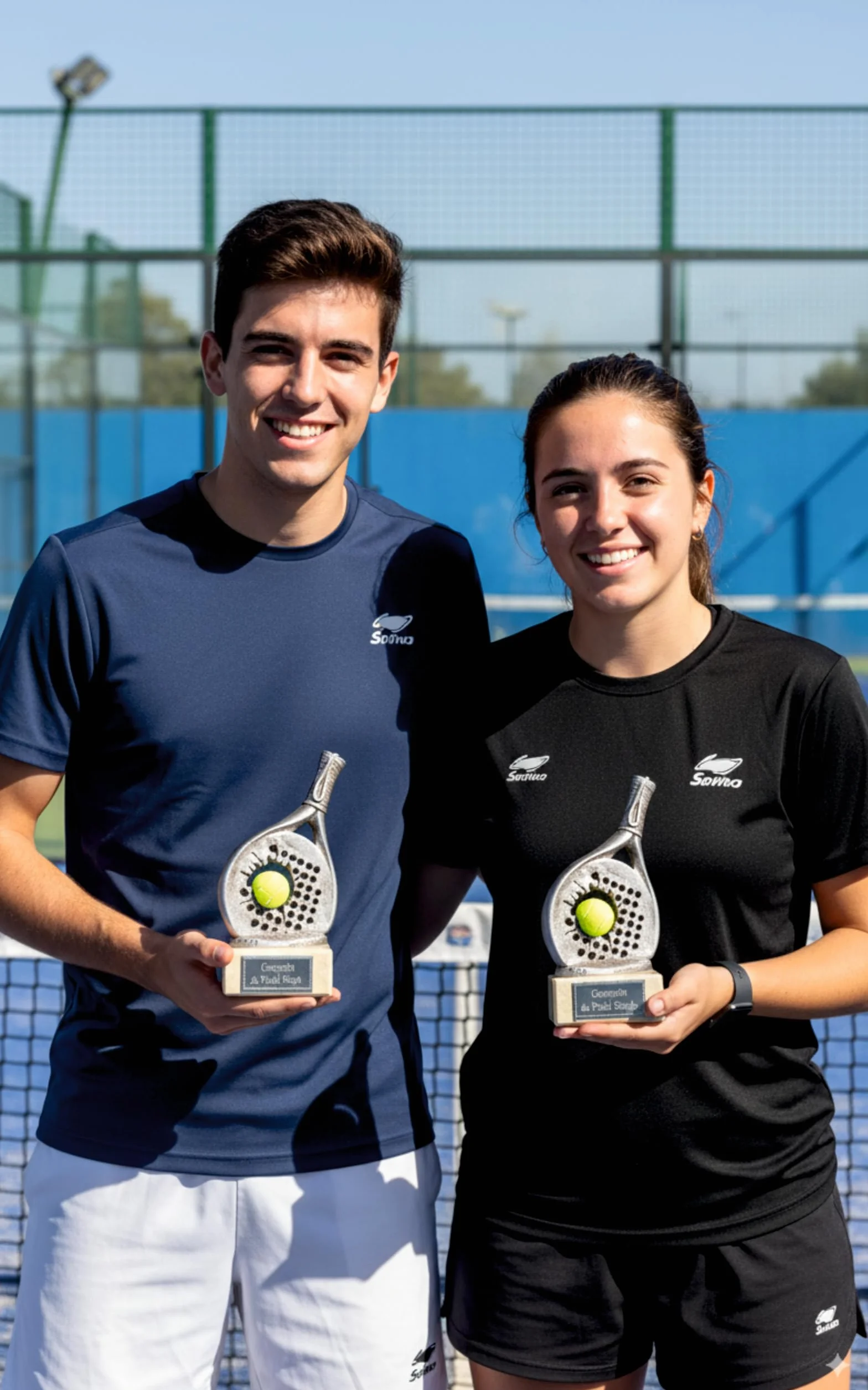 Trofeo Padel Pequeño GRABADO Premio pala de pádel 20 cm