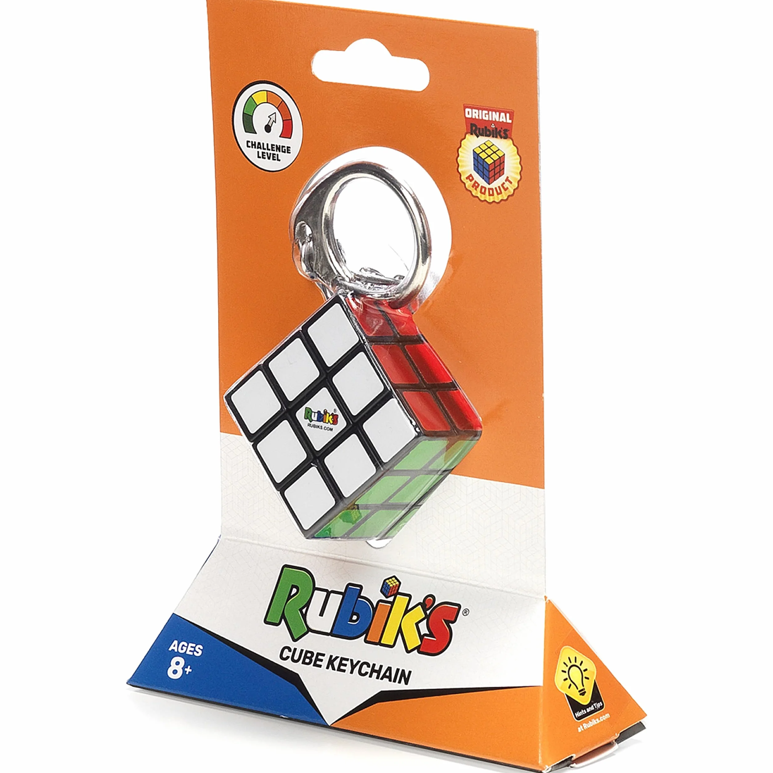 Rubik's 6064001 Llavero de Cubo con diseño de Cubo, Multicolor, 3 x 3 cm