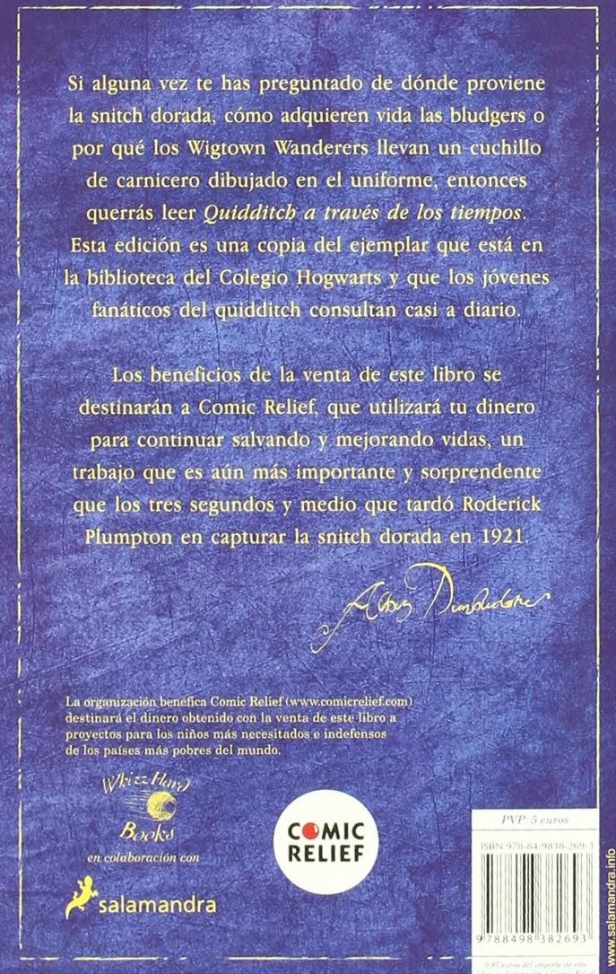 Quidditch a través de los tiempos (Un libro de la biblioteca de Hogwarts)