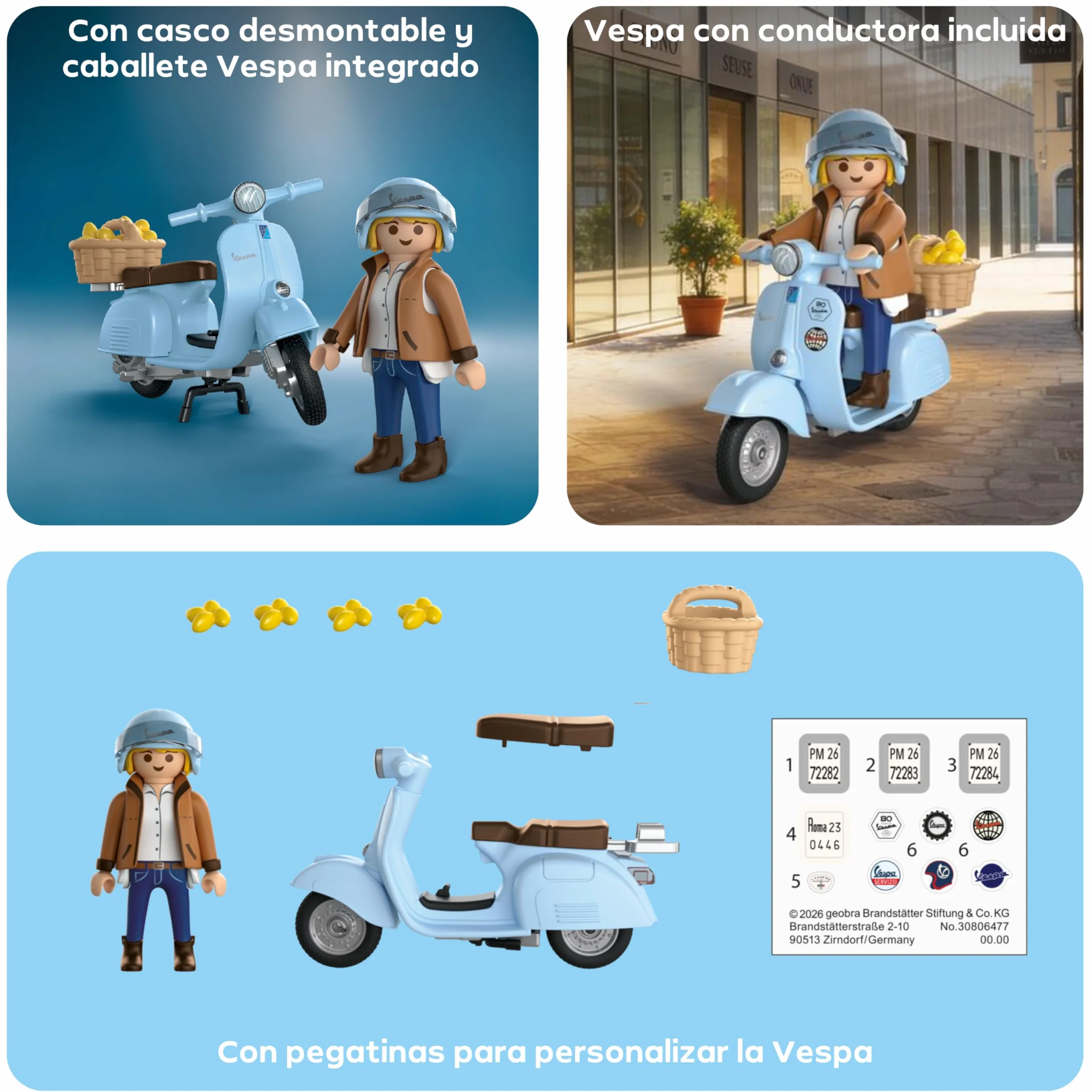 PLAYMOBIL | Vehículos | 80 años de Vespa: Estilo icónico