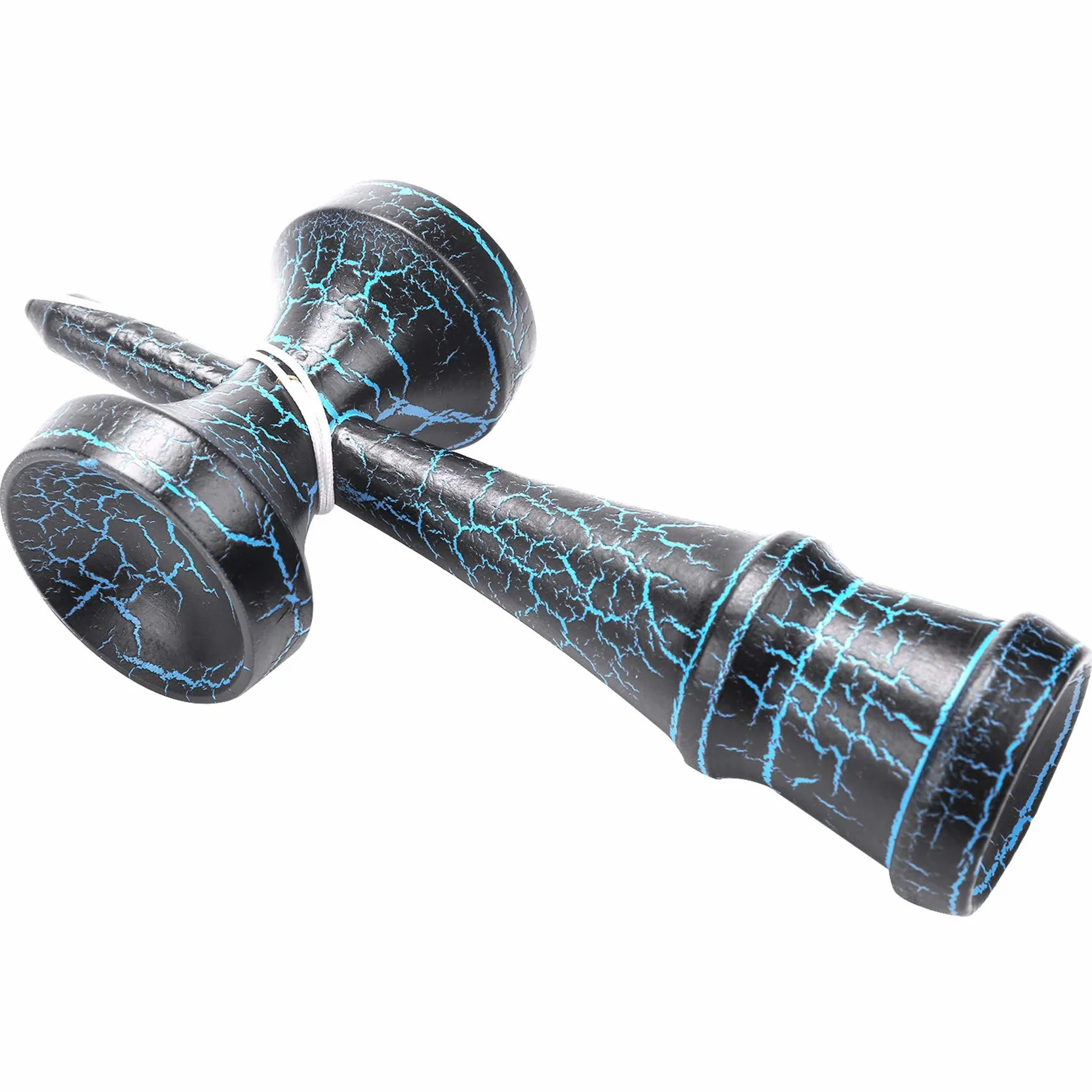 de Deportes Al Libre Kendama Toy Ball NiñOs y Adultos BalóN Al Libre Deportes Crack DiseñO Negro y Azul