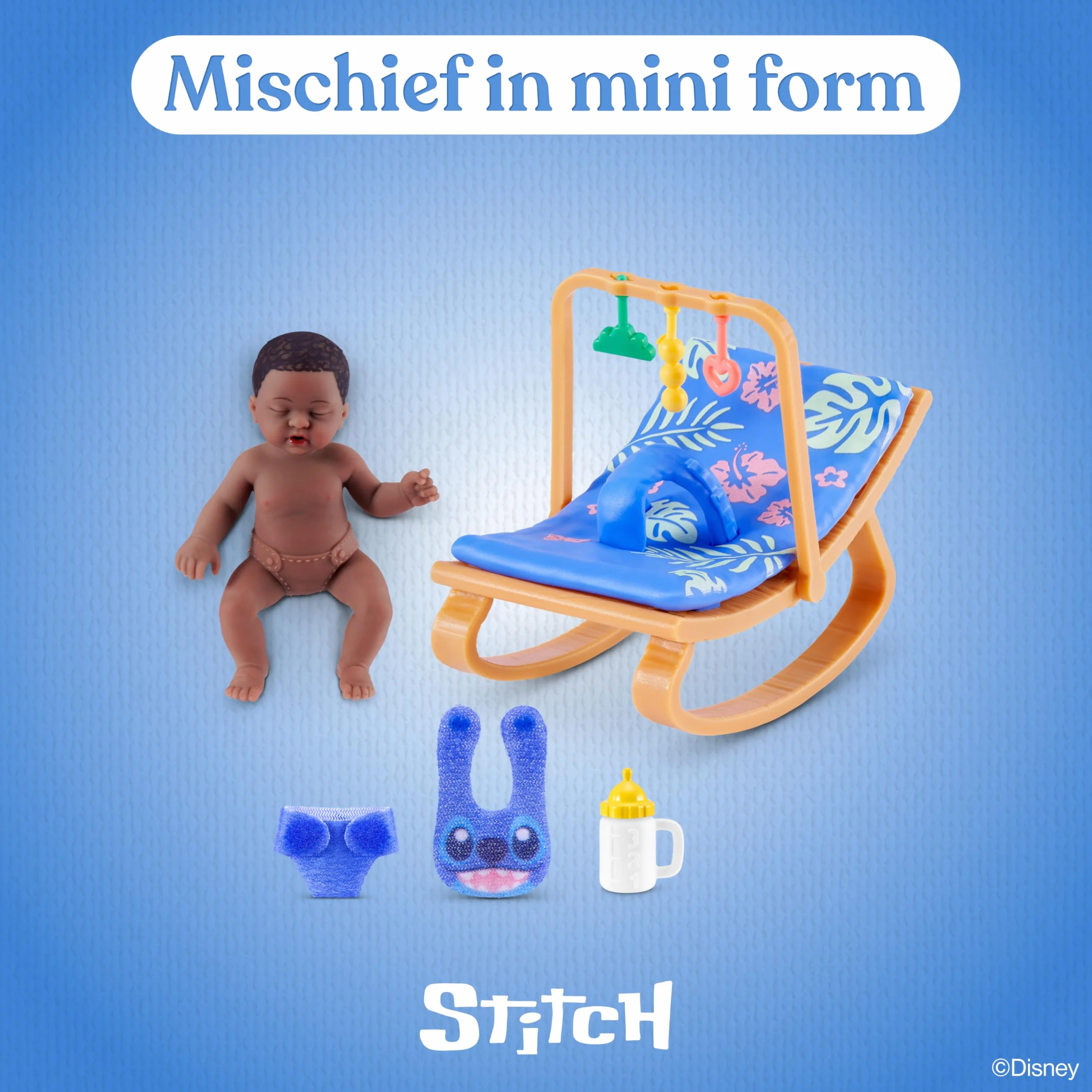 My Mini Baby Disney Series 1 2 Pack de ZURU – Muñeca Bebé Disney Coleccionable en Cápsula Misteriosa con Accesorios, Juguete Miniatura Realista para Niñas de 3+ Años