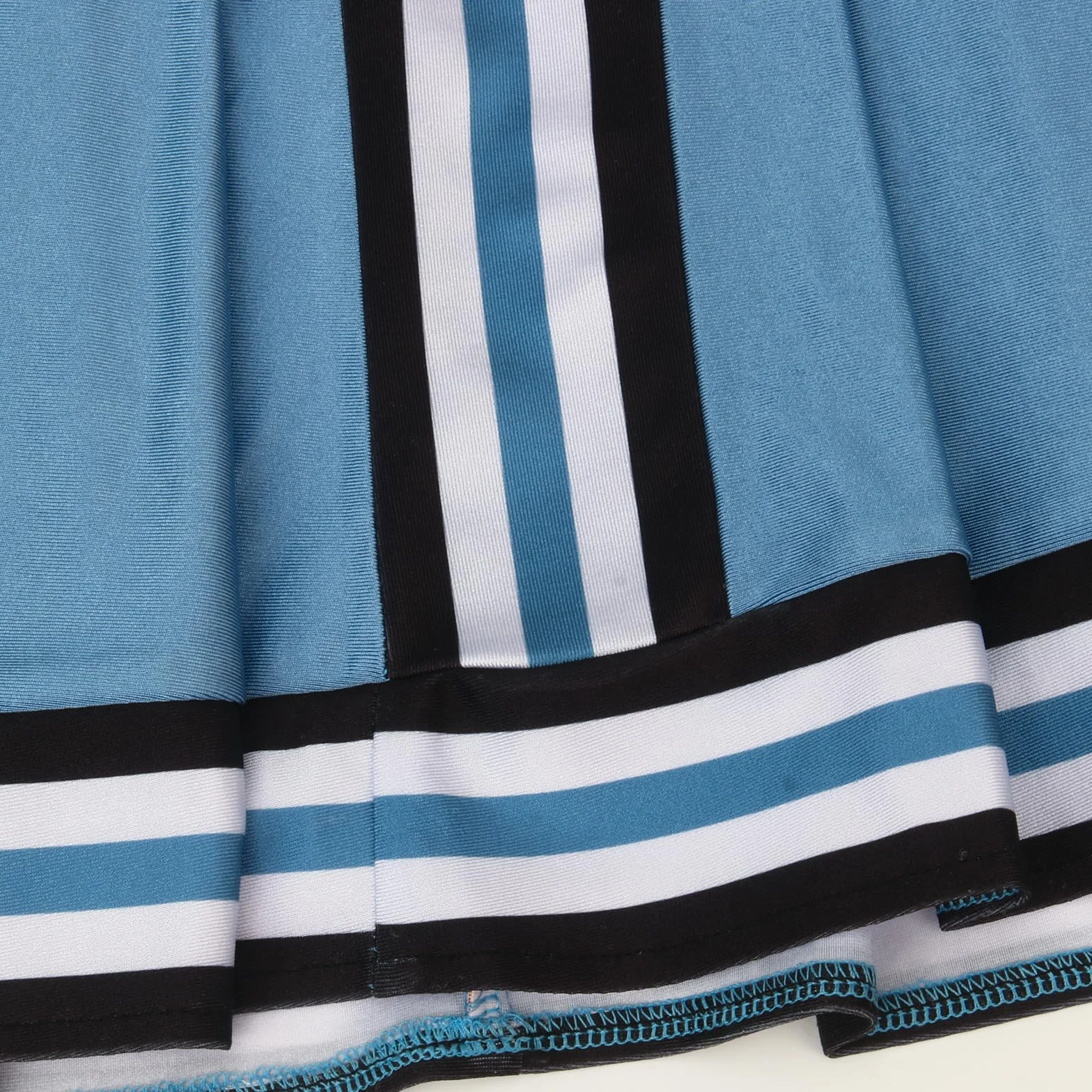 Azul Cheerleader Disfraz para Adulto Adolescentes Uniforme Tank Top Falda Plisada