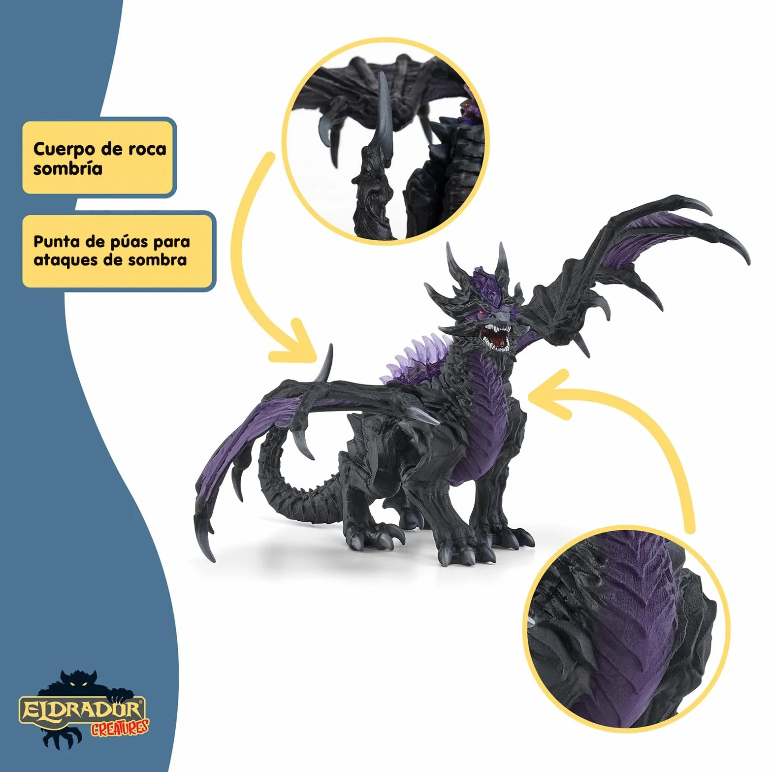 Schleich 70152 Dragón de Sombra, a Partir de 7 años, ELDRADOR Creatures - Figura, 19 x 22 x 13 cm