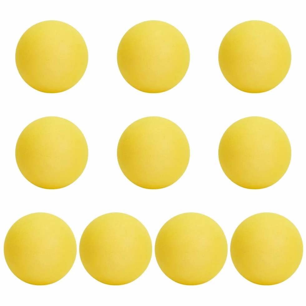OLYCRAFT 10 pelotas de tenis de espuma 7 cm amarillo suave ligera alta densidad para mascotas