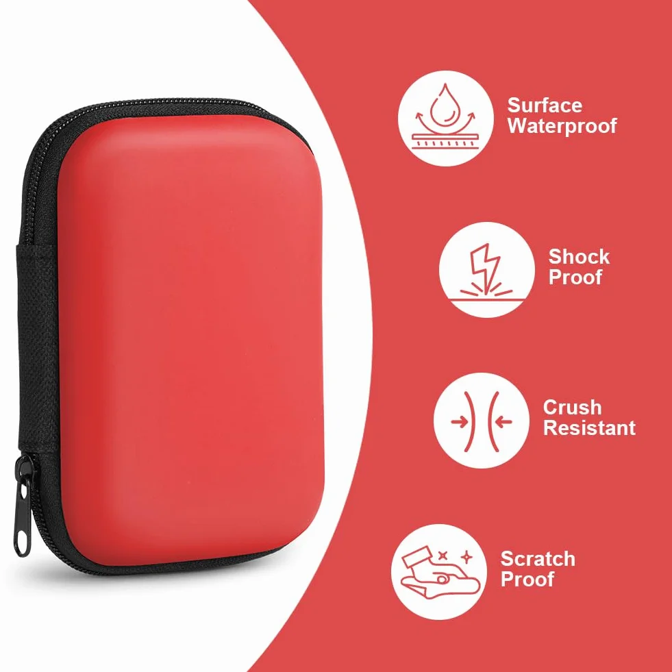 Aolso Estuche Funda Compatible con el UNO Juego de Cartas, 2 Piezas Organizador Portátil Impermeable Que, Caja de Almacenamiento para Tarjetas, Caja de Almacenamiento de Cartas(Negro/Rojo)