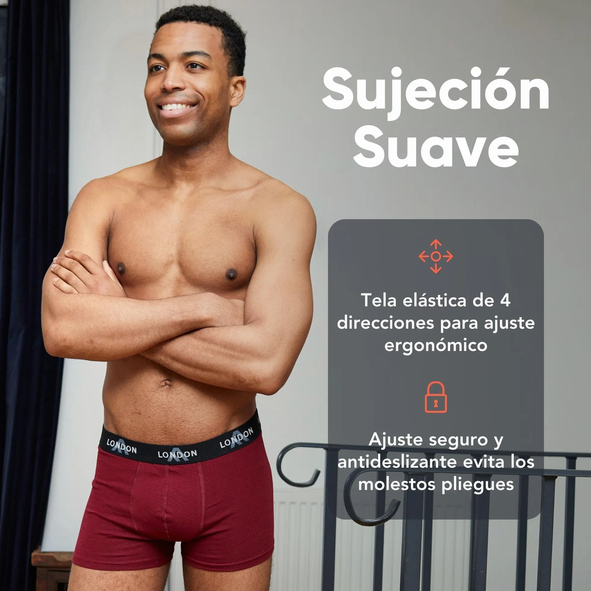 FM London Bóxers para Hombre Suaves Ropa Interior Elástica Paquete de 4/8