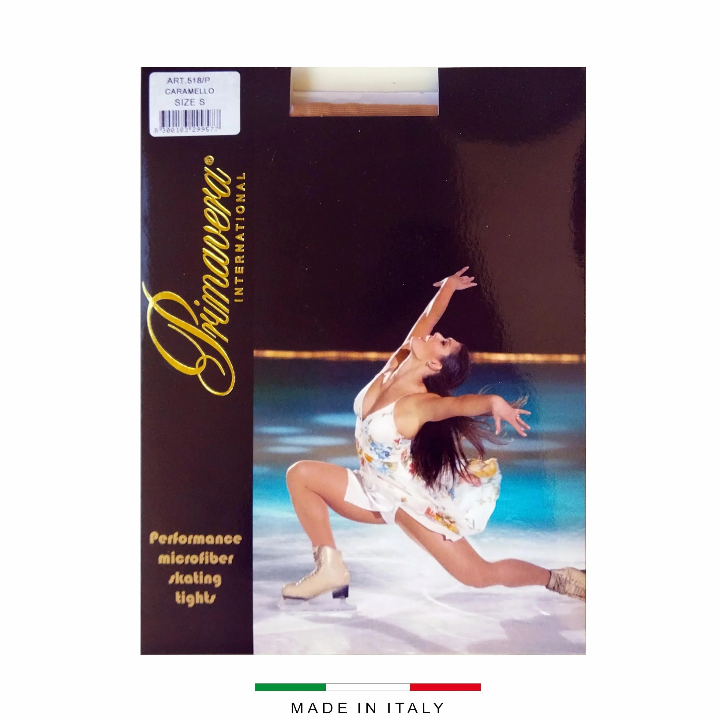 Primavera International Pridance Medias de Skate Patinaje Artístico Gimnasia Patinaje Sobre Hielo Fabricado en Italia S