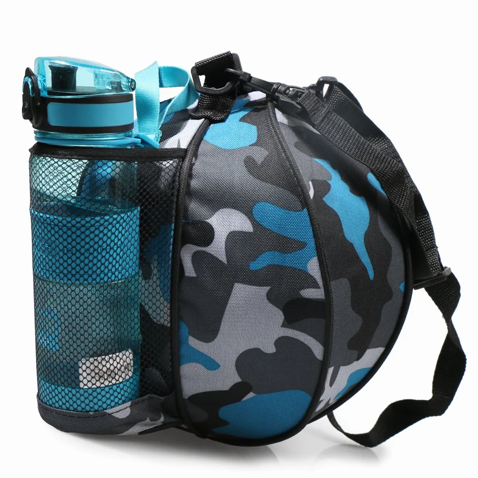 Bolsa de Baloncesto Portátil, Bolsa de Hombro Redonda para Pelotas de Fútbol y Voleibol