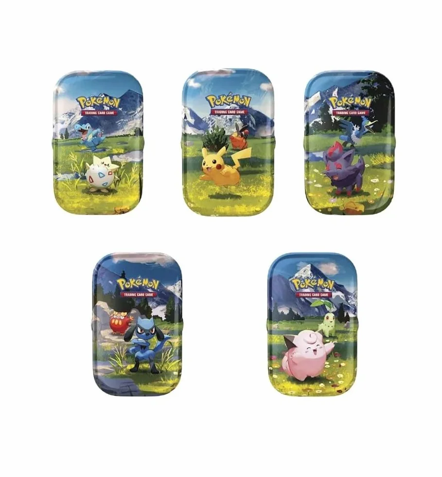PoKéMoN Mini Tin Bundle - 50 cartas surtidas, 1 moneda de juego y ultra rara aleatoria