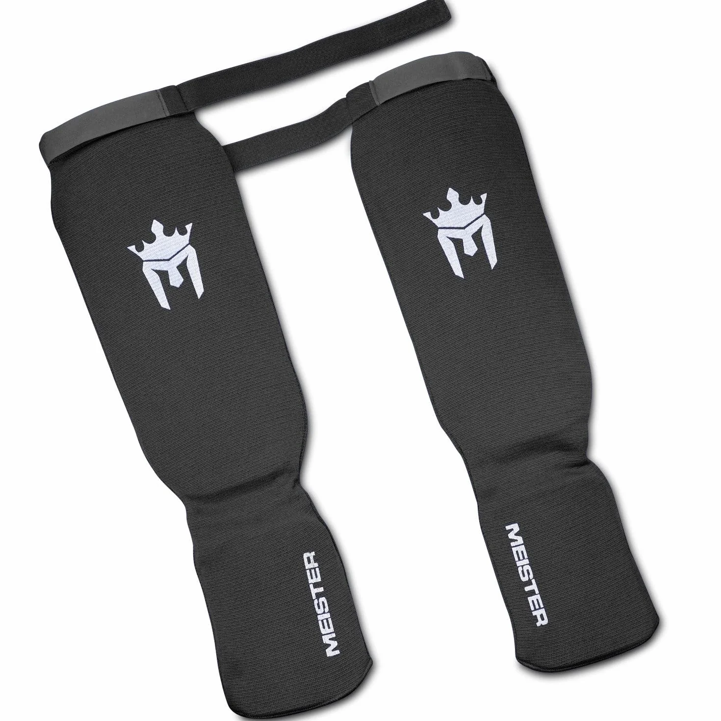 Espinilleras y Empeine Acolchados Meister MMA Tejido elástico