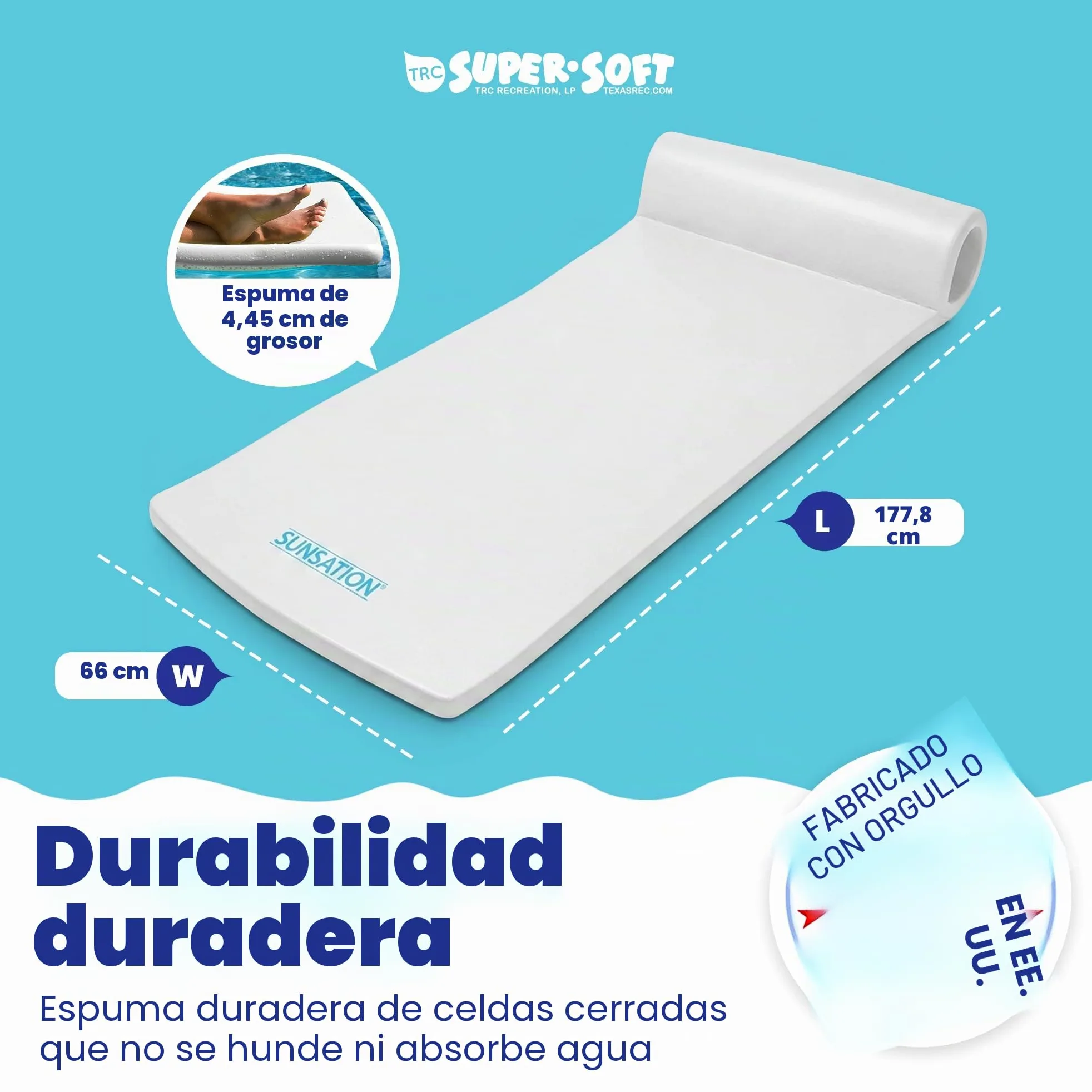 TRC Recreation Sunsation - Flotador para Piscina