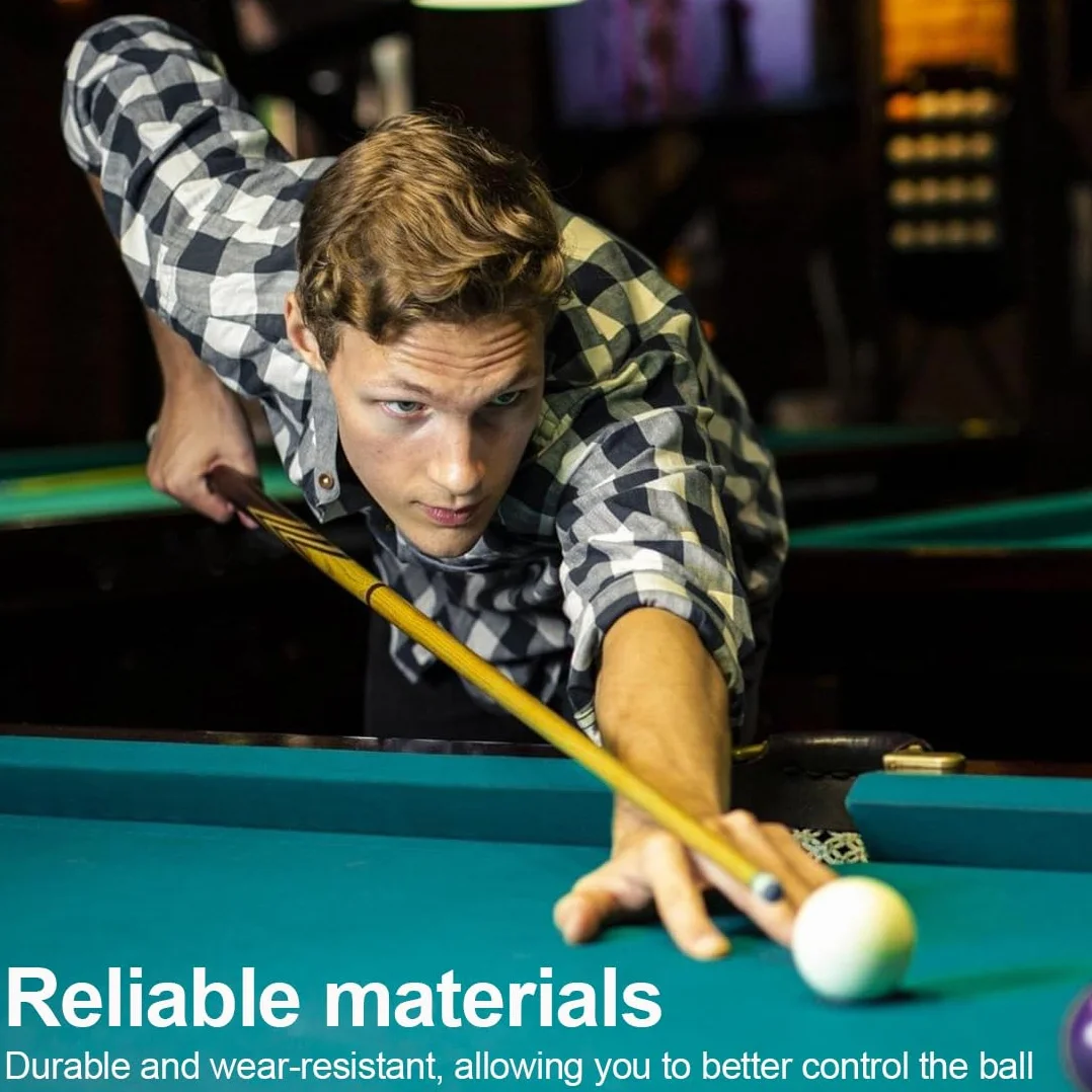 Kit de Repuestos para Cola de Billar, Consejos de Repuesto para Pool, Accesorios Snooker, Schraubbare Leder Spitzen (13mm)