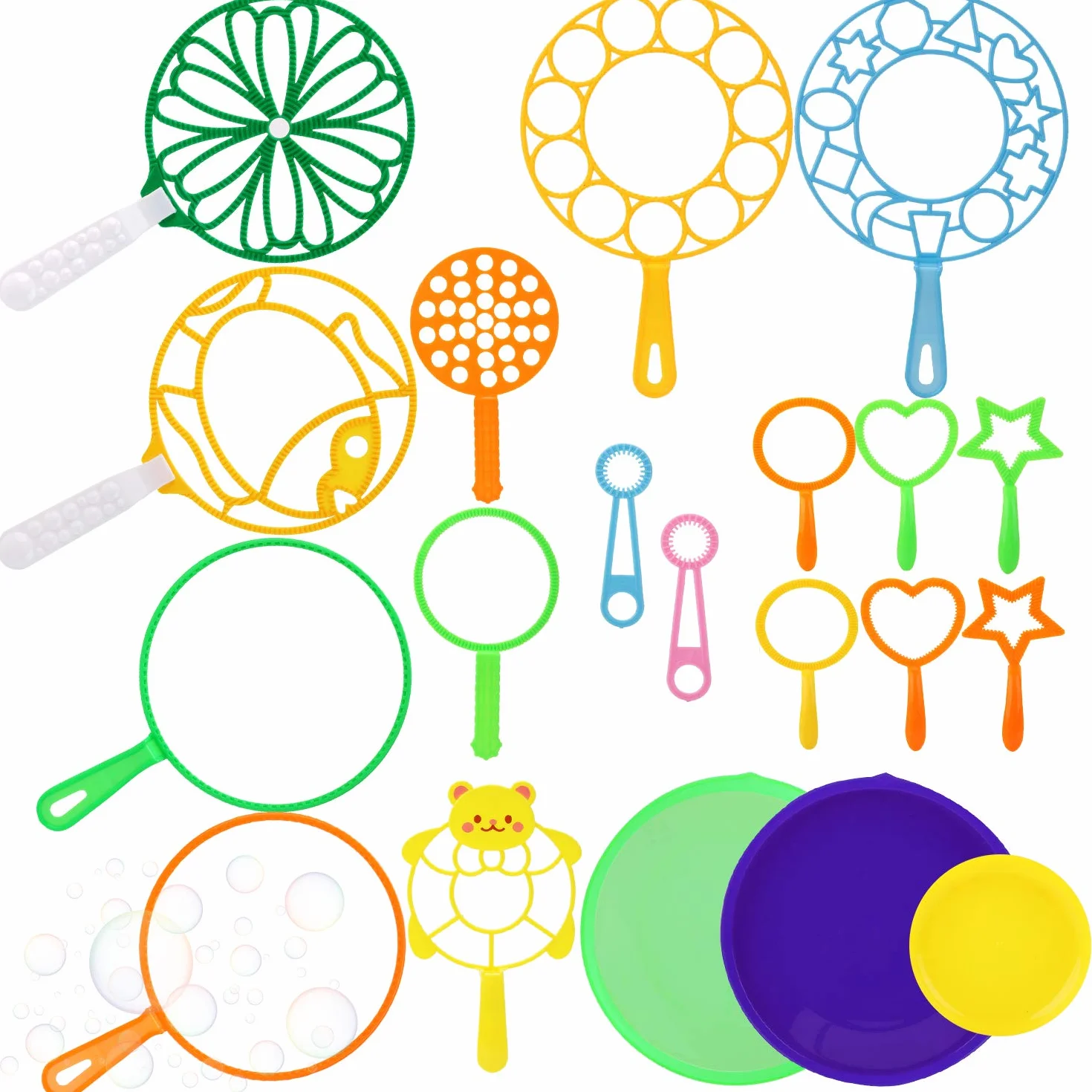 Joyibay Maquina de Burbujas, Burbujas de Jabón Kit de Varita de Burbujas Creativo Bubbles Maker para Juegos al Aire Libre en Interiores y Fiestas de Cumpleaños（20PCS）