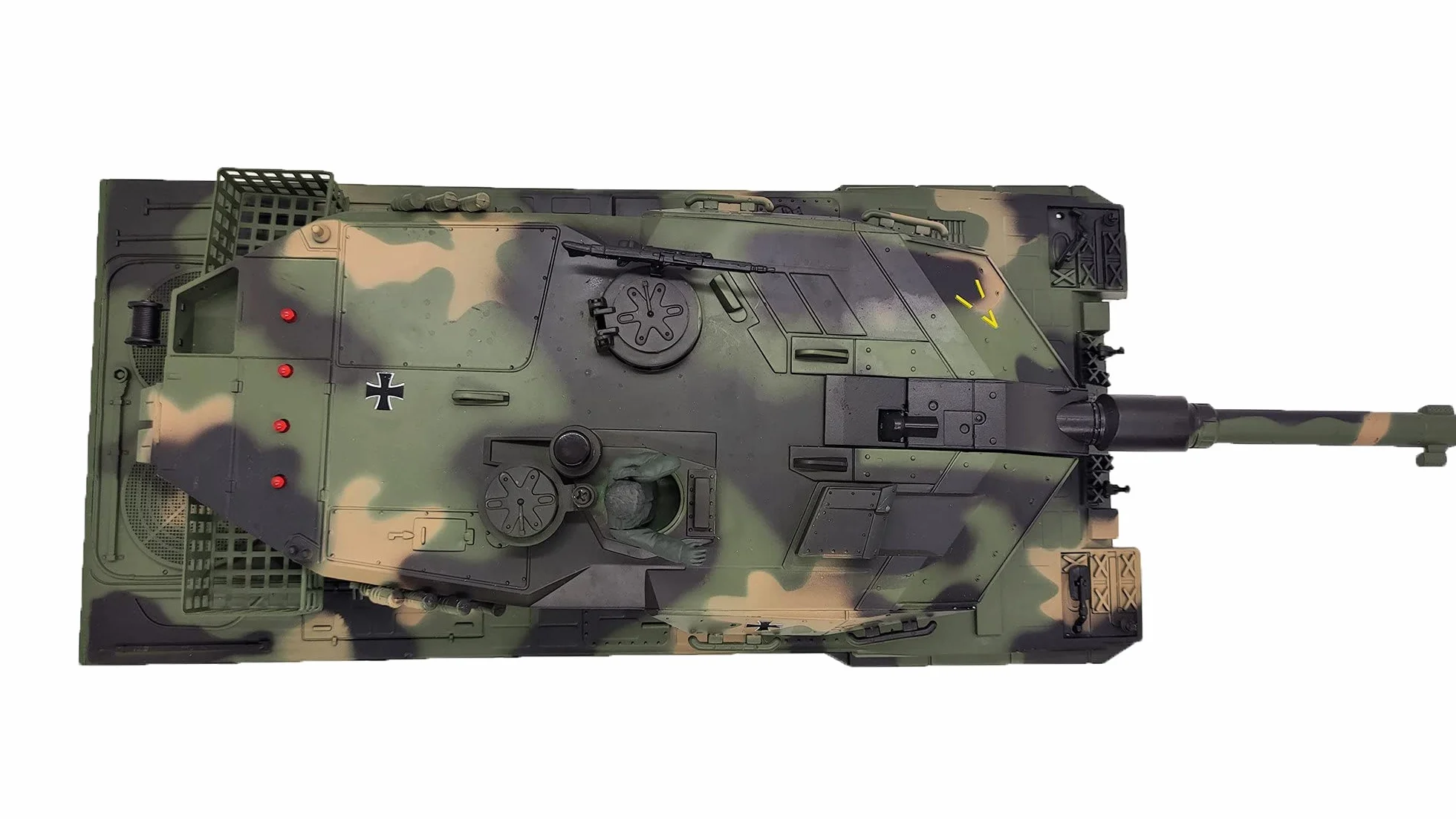 RC Leopard 2A5 - Tanque de combate con sonido, escala 1:24 y 2 sistemas de combate, infrarrojos y disparos de 6 mm