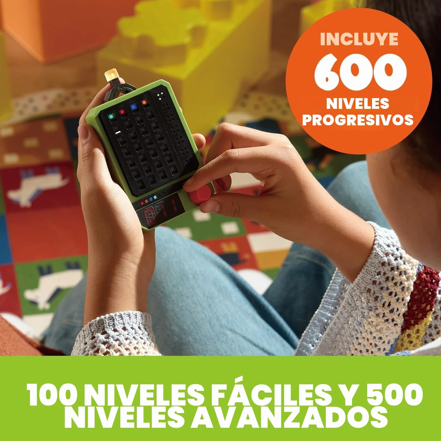 GiiKER Super Decoder – Juego de descifrar códigos | 600 niveles | Adivinar códigos de color de 4 dígitos | Modo individual y en pareja | Juego de mesa portátil/de viaje/entrenamiento cerebral para
