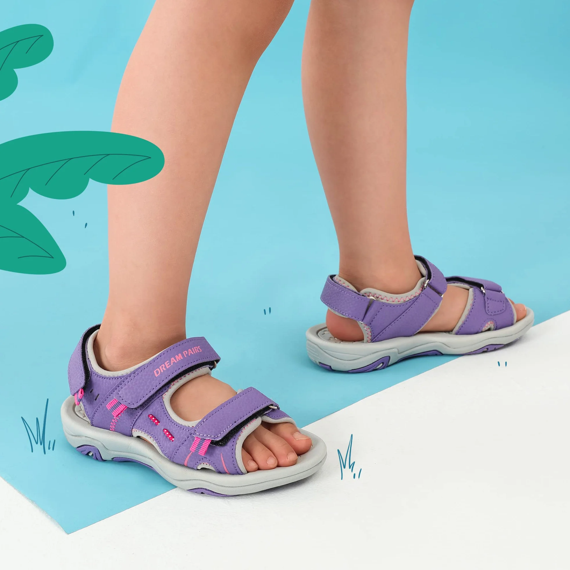 DREAM PAIRS Sandalias Deportivas para Niñas y Niños Verano Atléticos al Aire Libre Senderismo Playa